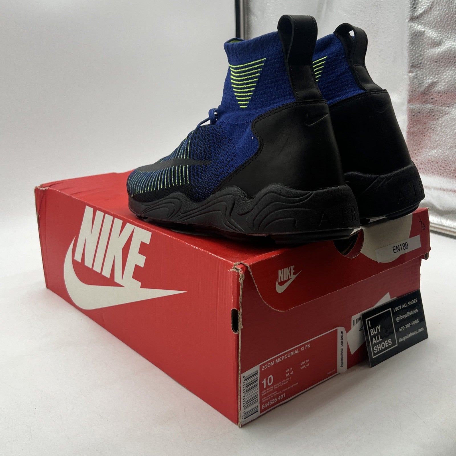 Size 10 - Nike Zoom Mercurial Flyknit Deep Royal Blue (844626-401)