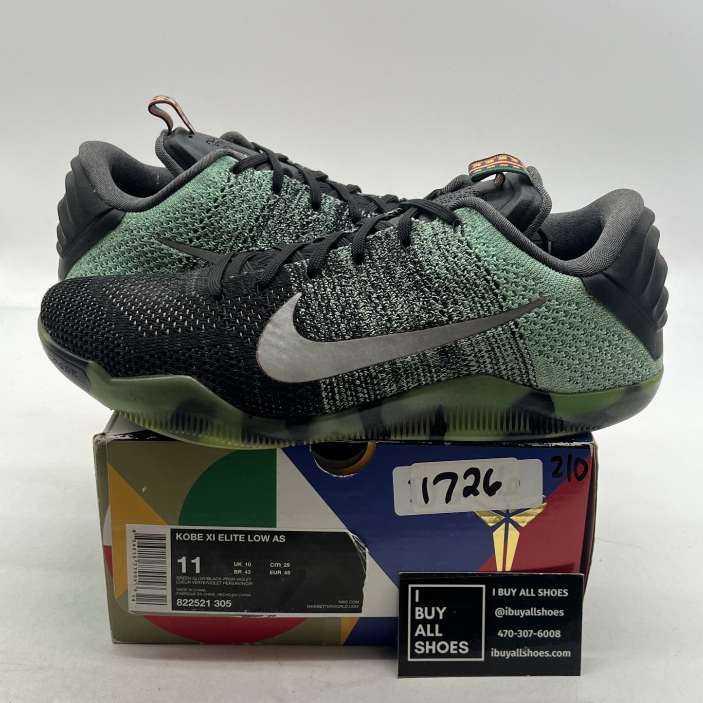 Size 11 - Nike Kobe 11 Elite Low All Star - Northern Lights (822521-305)