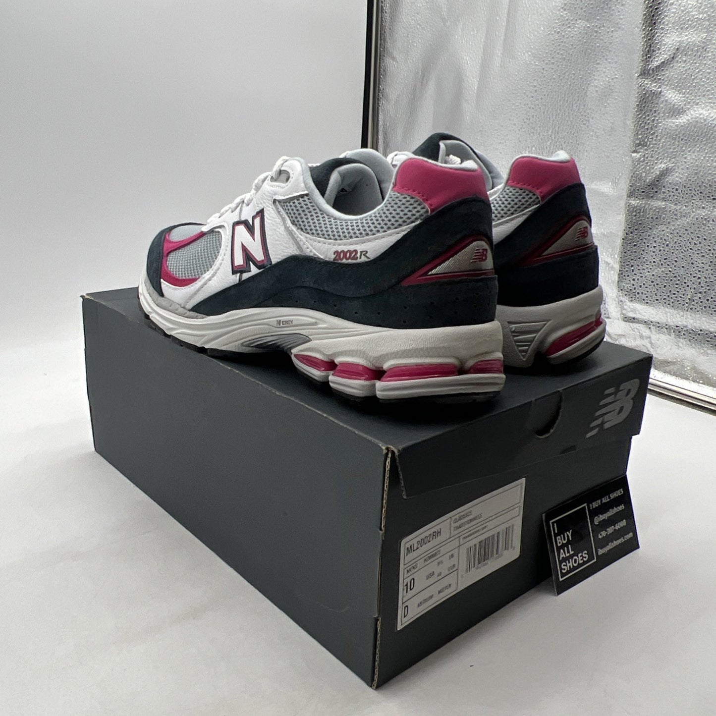 Size 10 - New Balance 2002 Petrol Exuberant Pink (ML2002RH)