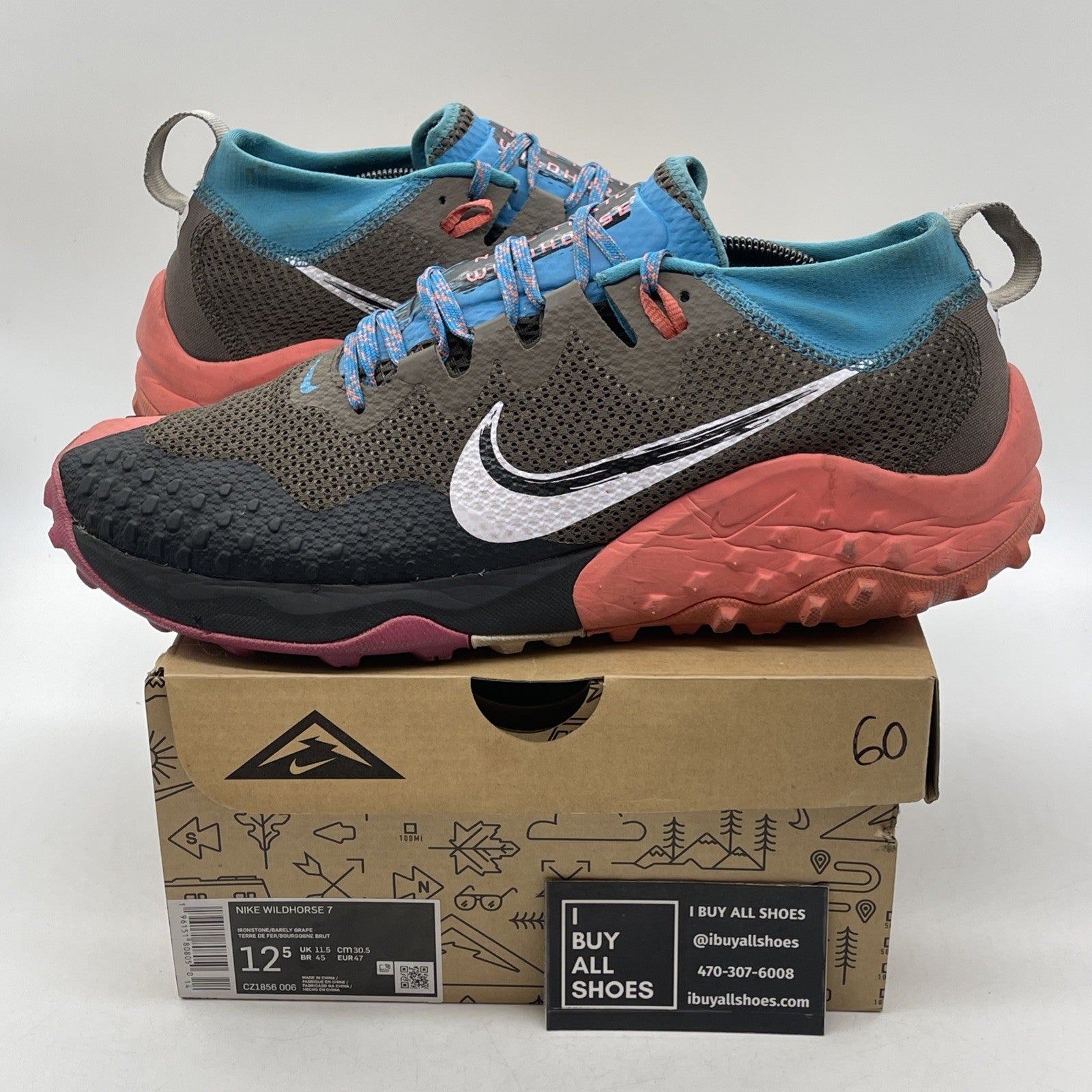 Size 12.5 - Nike Wildhorse 7 Ironstone Laser Blue (CZ1856-006)