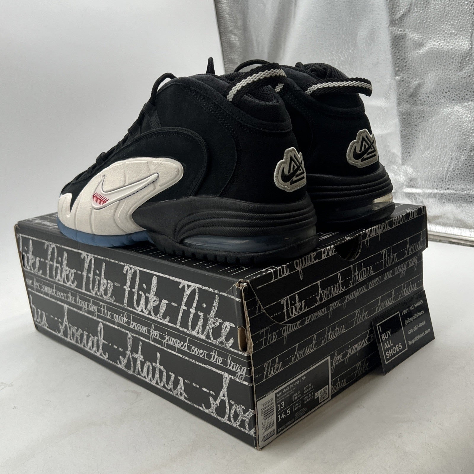 Size 13 - Nike Social Status x Air Max Penny 1 Recess - Black (DM9130-001)