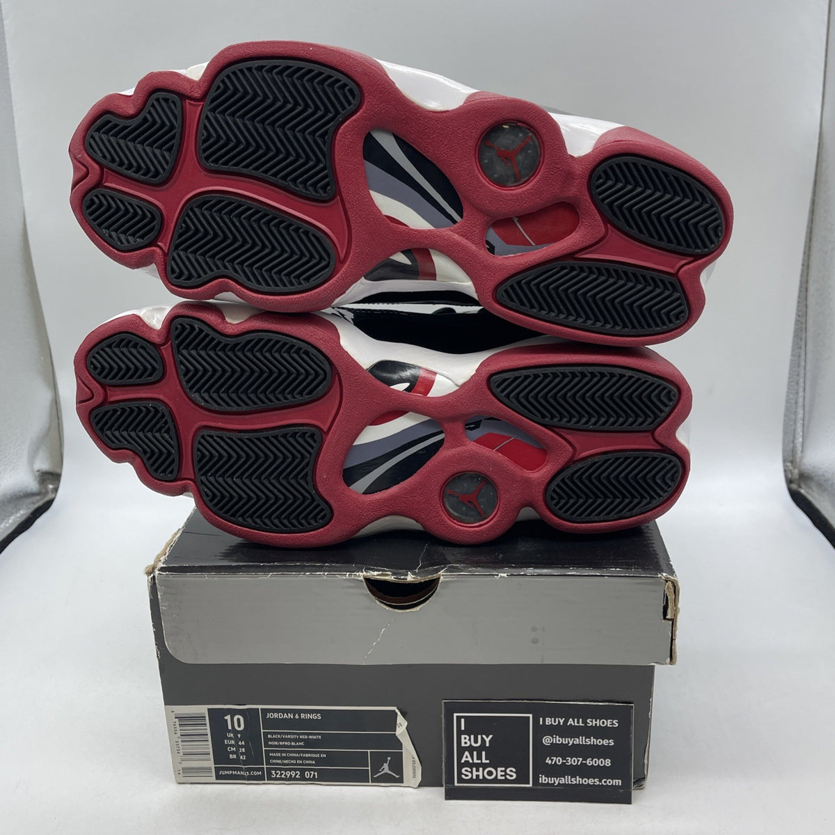Size 10 - Air Jordan 6 Rings 2013 Bred (322992-071)