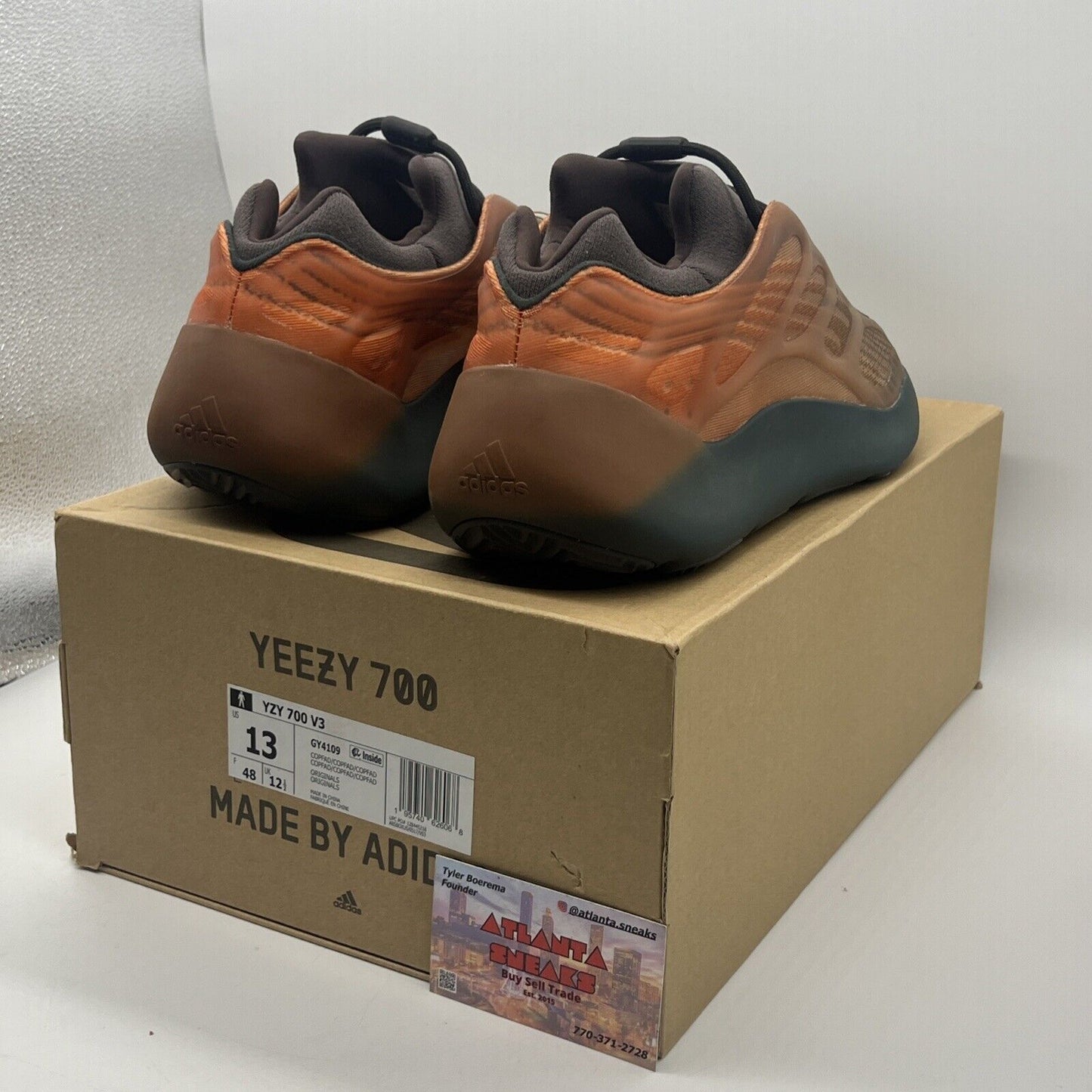 Size 13 - adidas Yeezy 700 V3 Copper Fade Orange (GY4109)