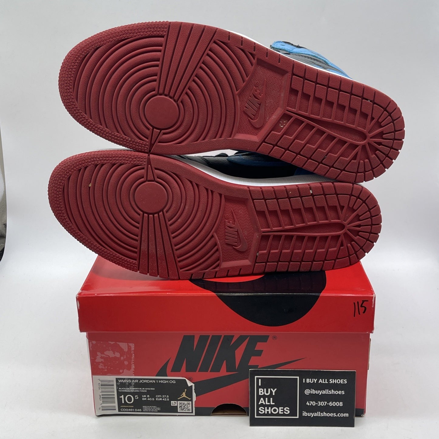 Size 10.5 - Jordan 1 High OG UNC To Chicago 2020 Black Leather (CD0461-046)