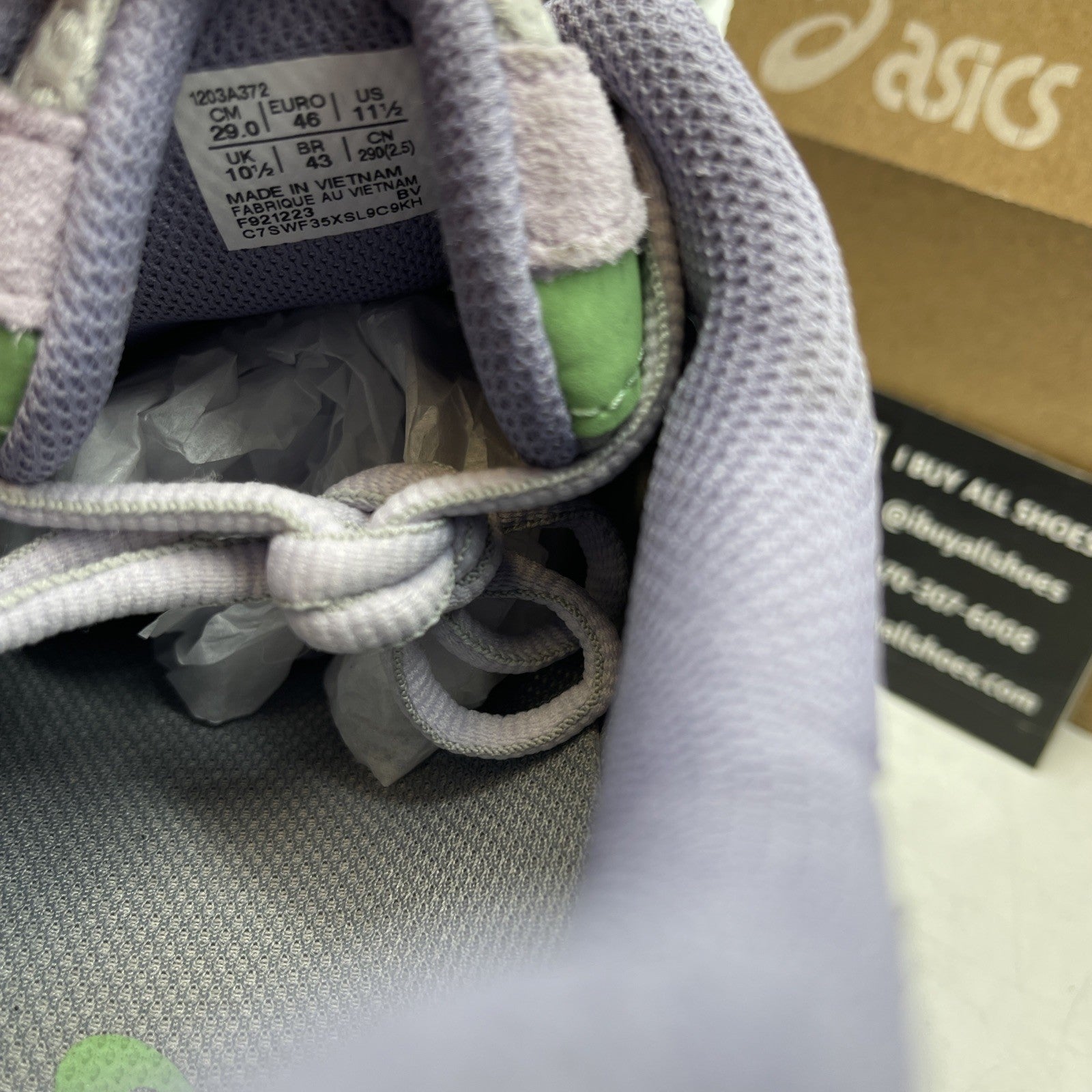 Size 11.5 - Asics Gel NYC Cement Grey Ash Rock (1203A372-021)