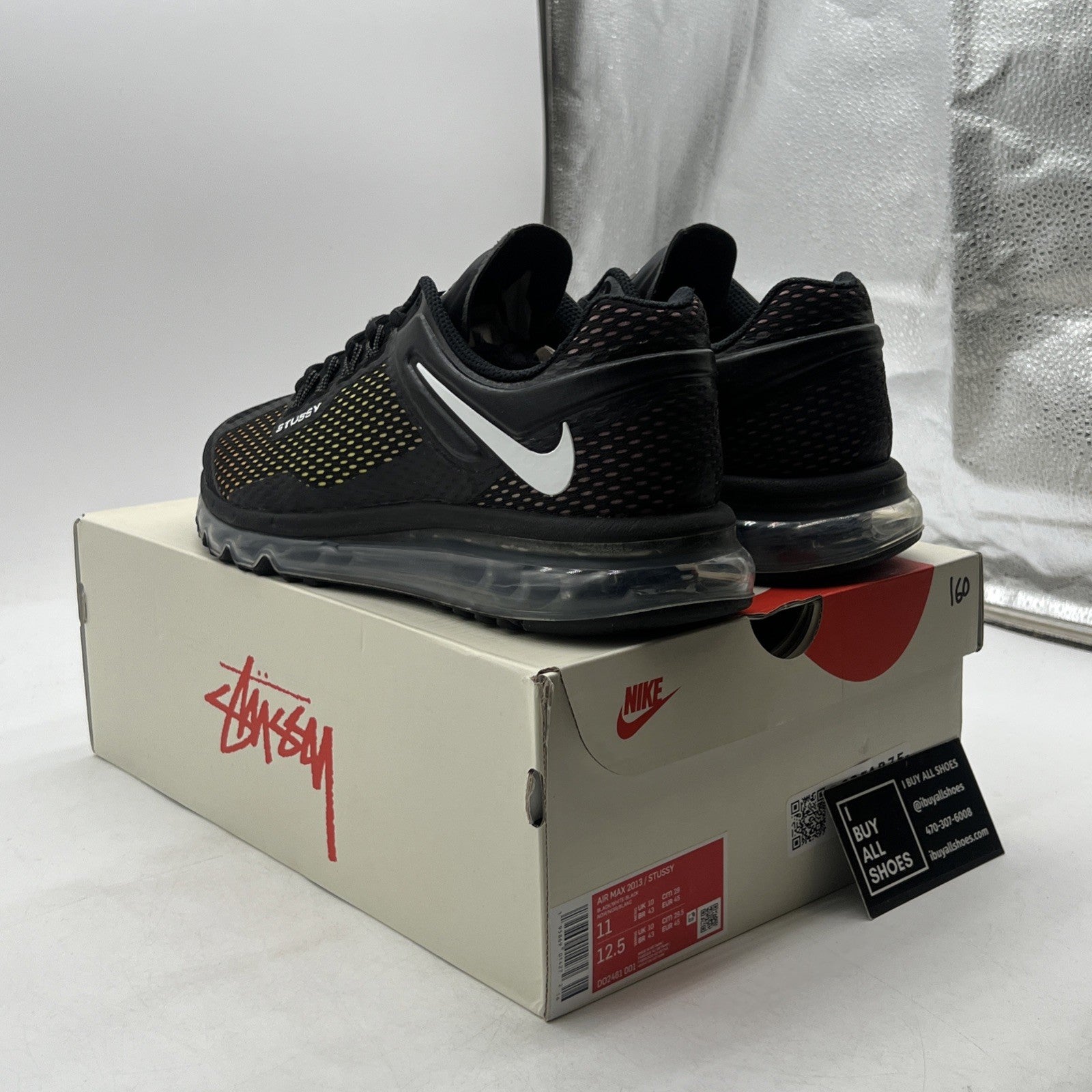 Size 11 - Nike Stussy x Air Max 2013 Black (DO2461-001)