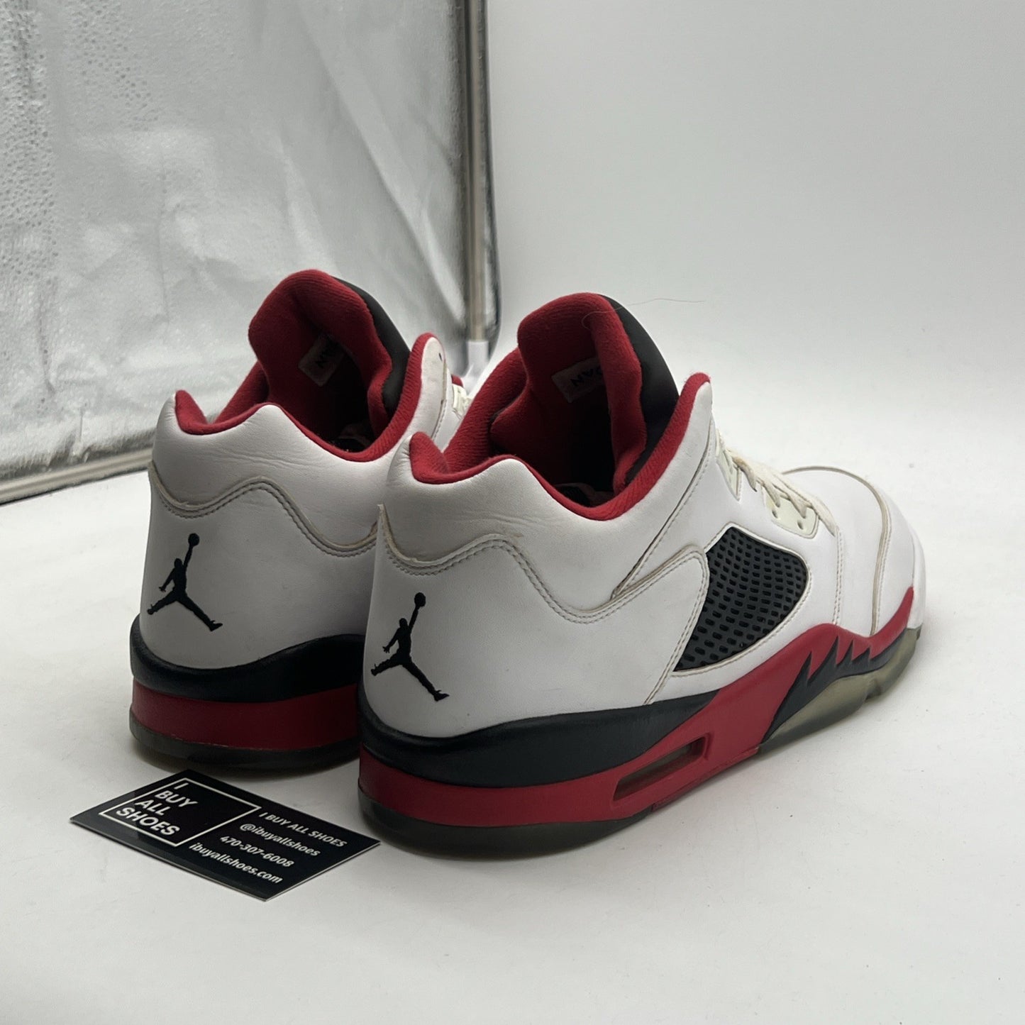 Size 13 - Air Jordan 5 Retro 2016 Low Fire Red (819171-101)