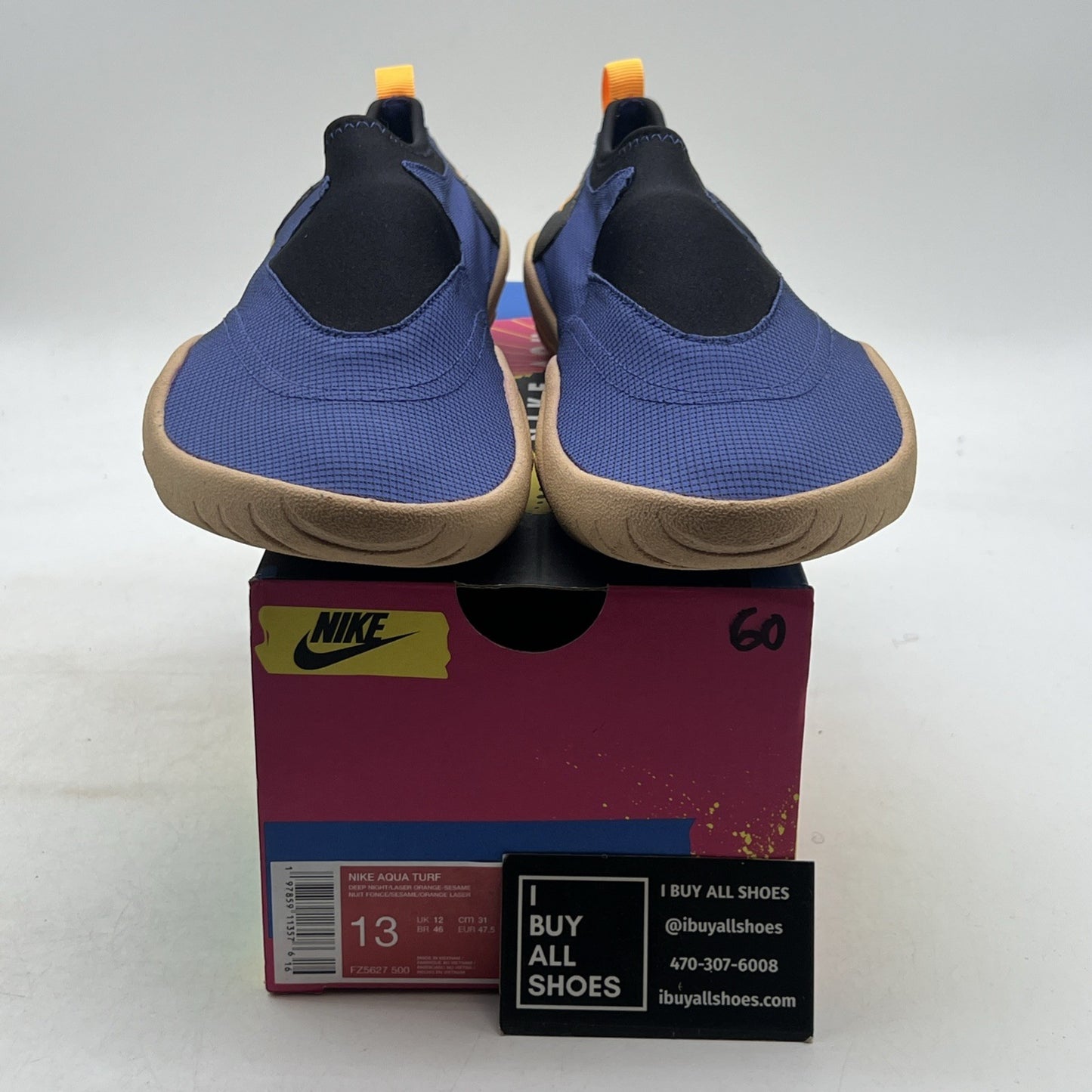 Size 13 - Nike Aqua Turf Deep Night Laser Orange (FZ5627-500)