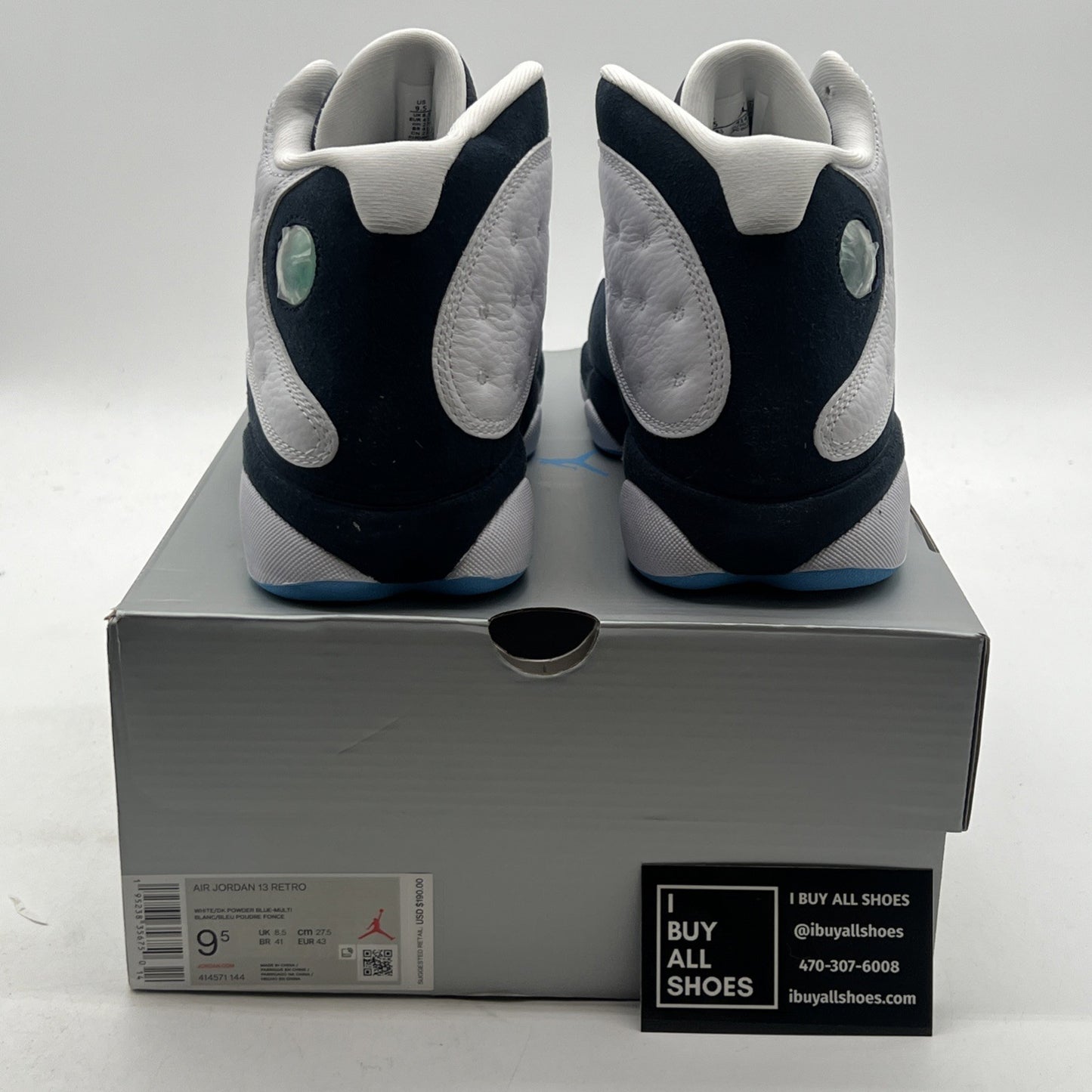 Size 9.5 - Air Jordan 13 Retro Obsidian (414571-144)