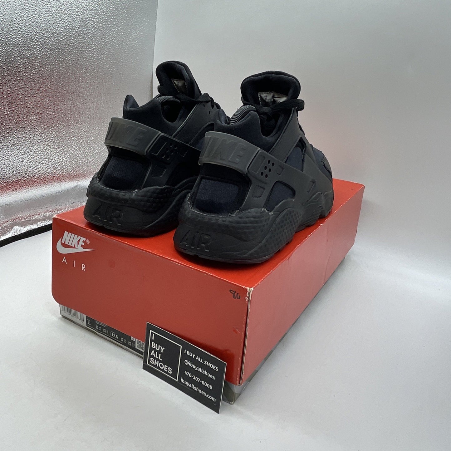 Size 11 - Nike Air Huarache Triple Black (DD1068-002)