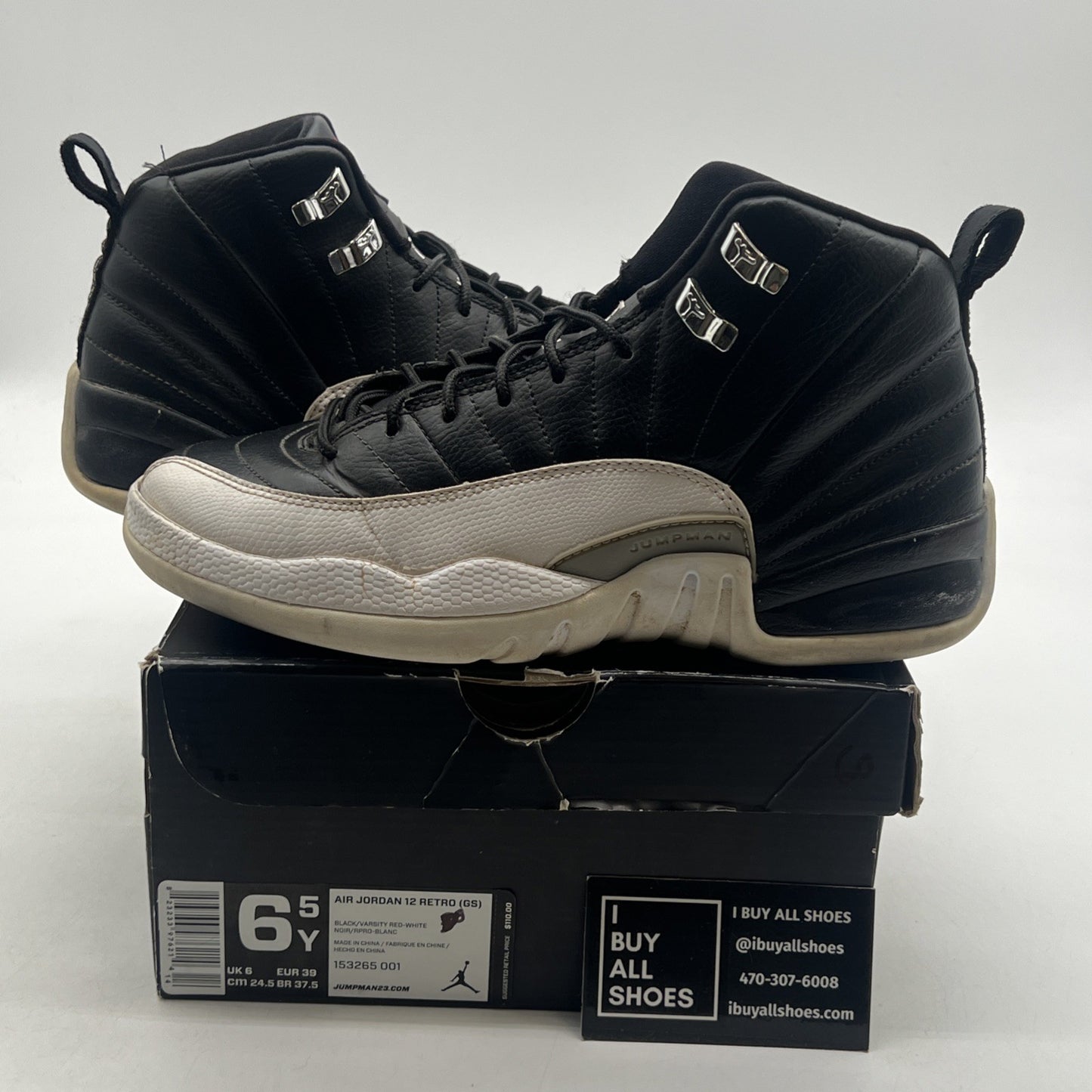 Size 6.5Y - Air Jordan 12 Retro Playoffs (153265-001)