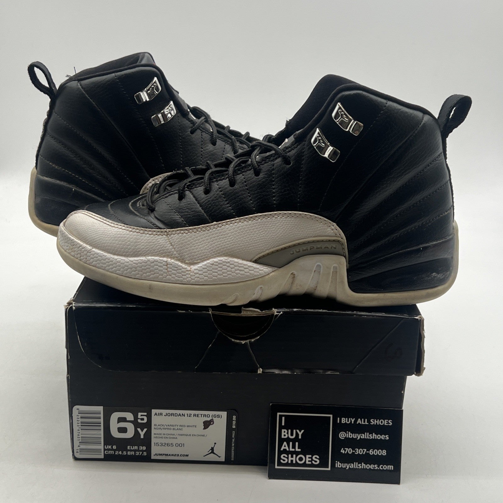 Size 6.5Y - Air Jordan 12 Retro Playoffs (153265-001)