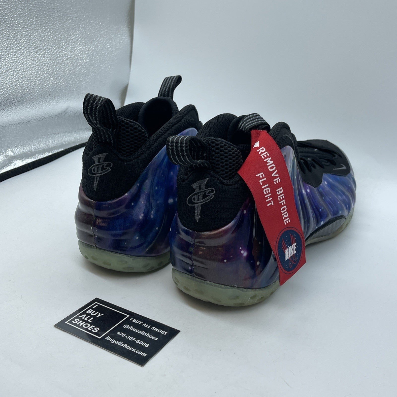 Size 13 - Nike Air Foamposite One NRG 2012 Galaxy Black Blue (521286-800)