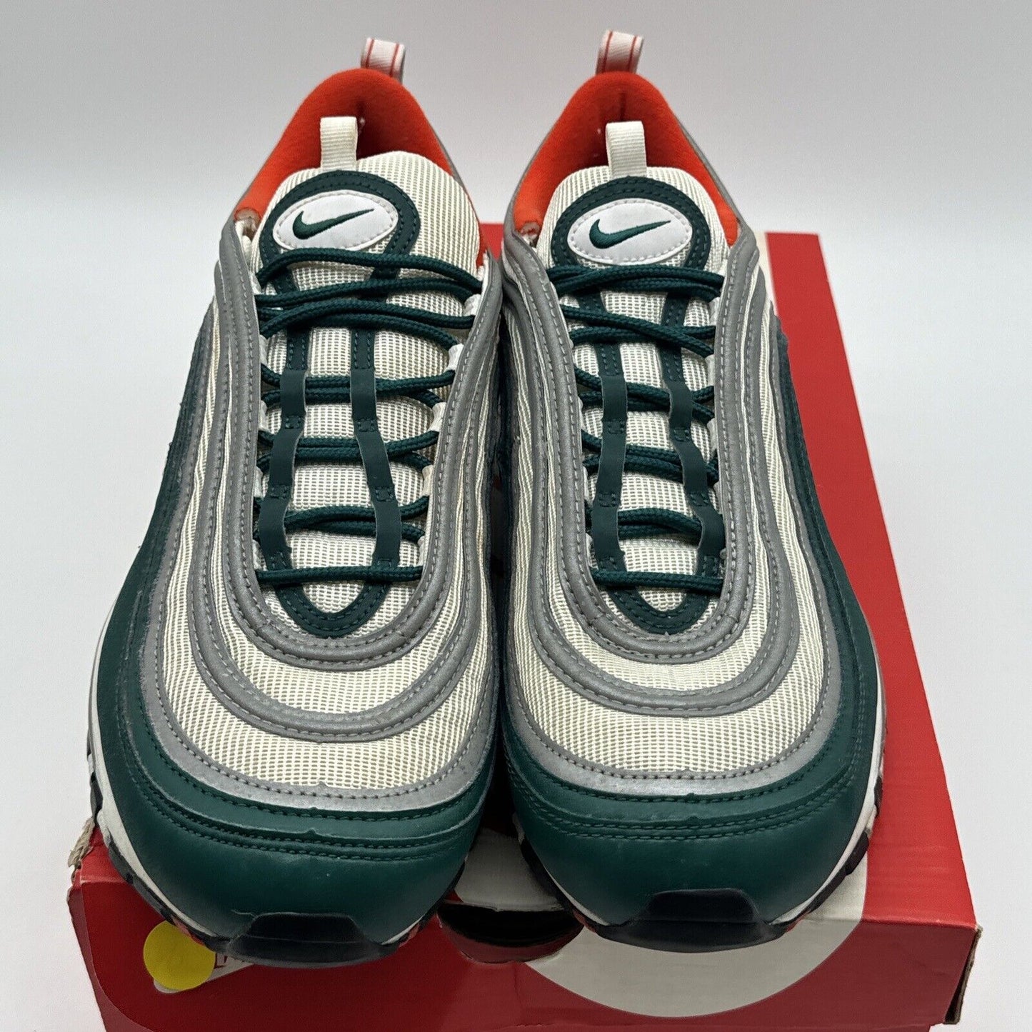 Size 12 - Nike Air Max 97 Miami Dolphins 2018 Rainforest Green Silver Reflective