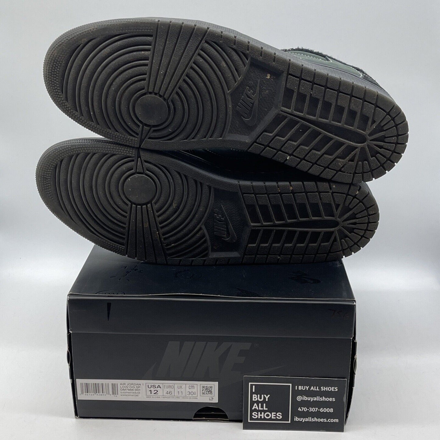 Size 12 - Jordan 1 Retro Low OG SP x Travis Scott Black Phantom (DM7866-001)