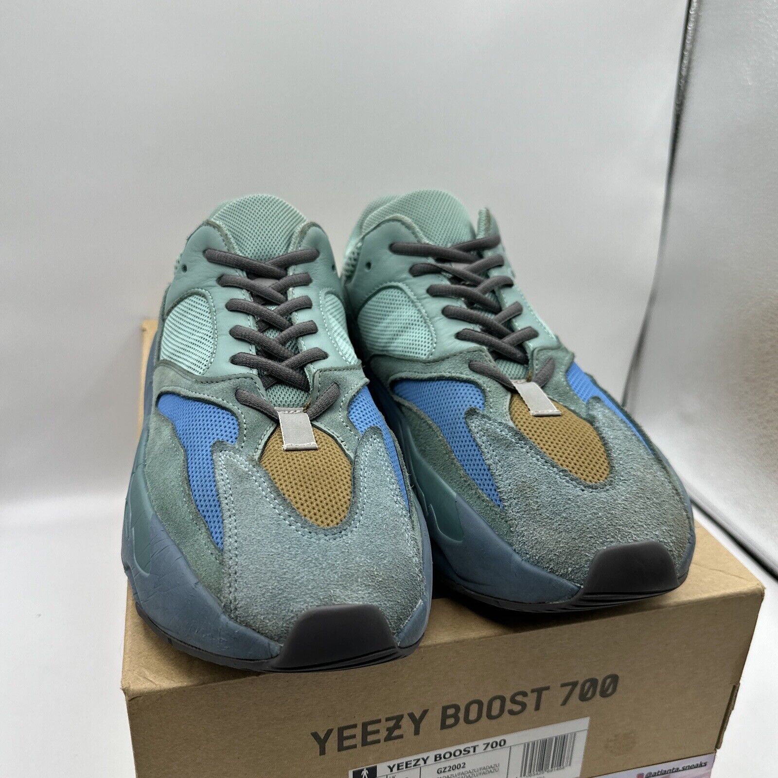 Size 10.5 -  adidas Yeezy Boost 700 Faded Azure - GZ2002