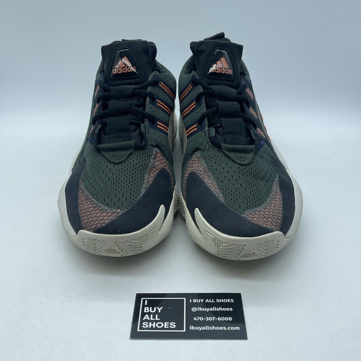Size 13.5 - adidas Crazy BYW X 2.0 Green Brown Orange Suede Leather (EE6884)