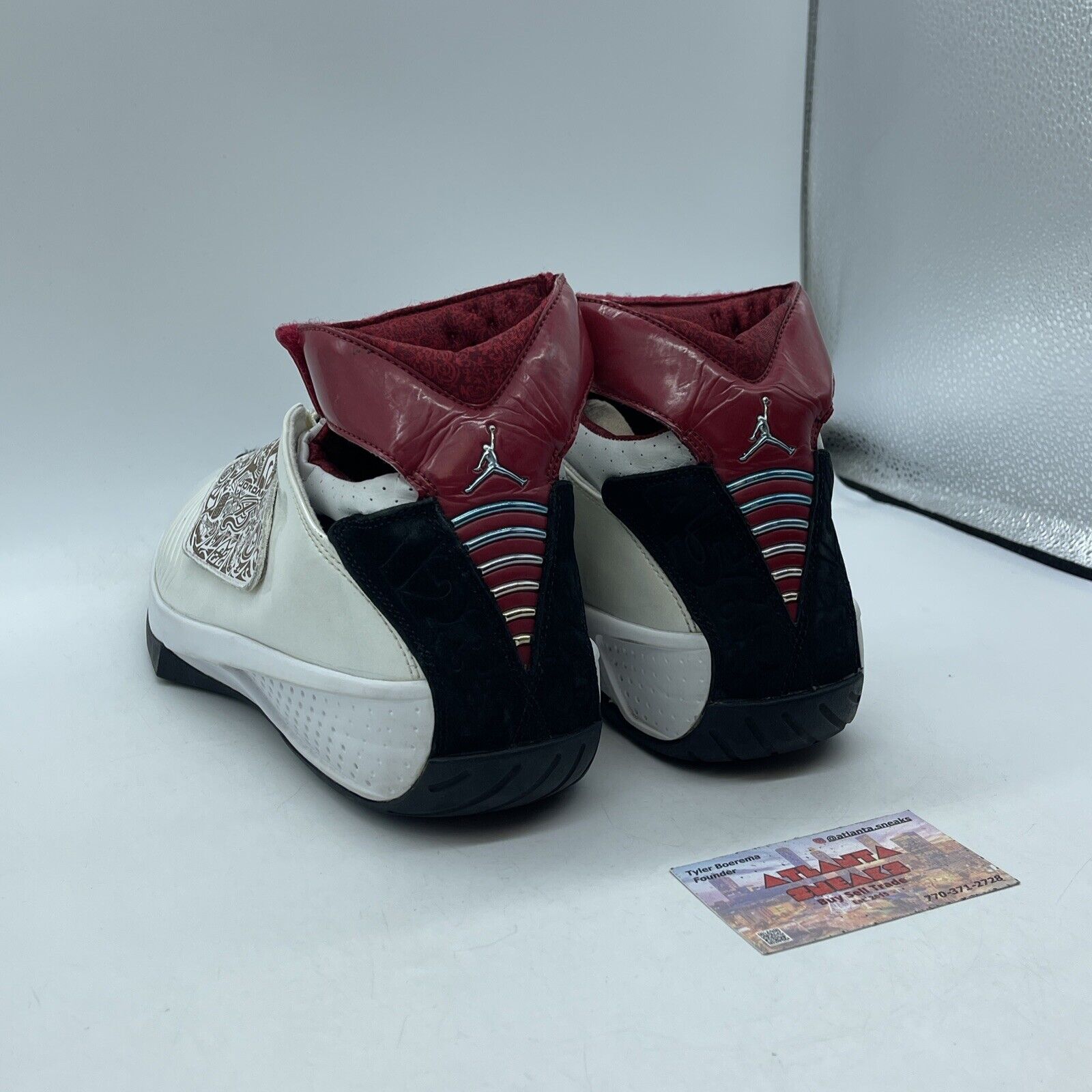 Size 10.5 - Air Jordan 20 OG White Varsity Red White Leather Suede (310455-161)