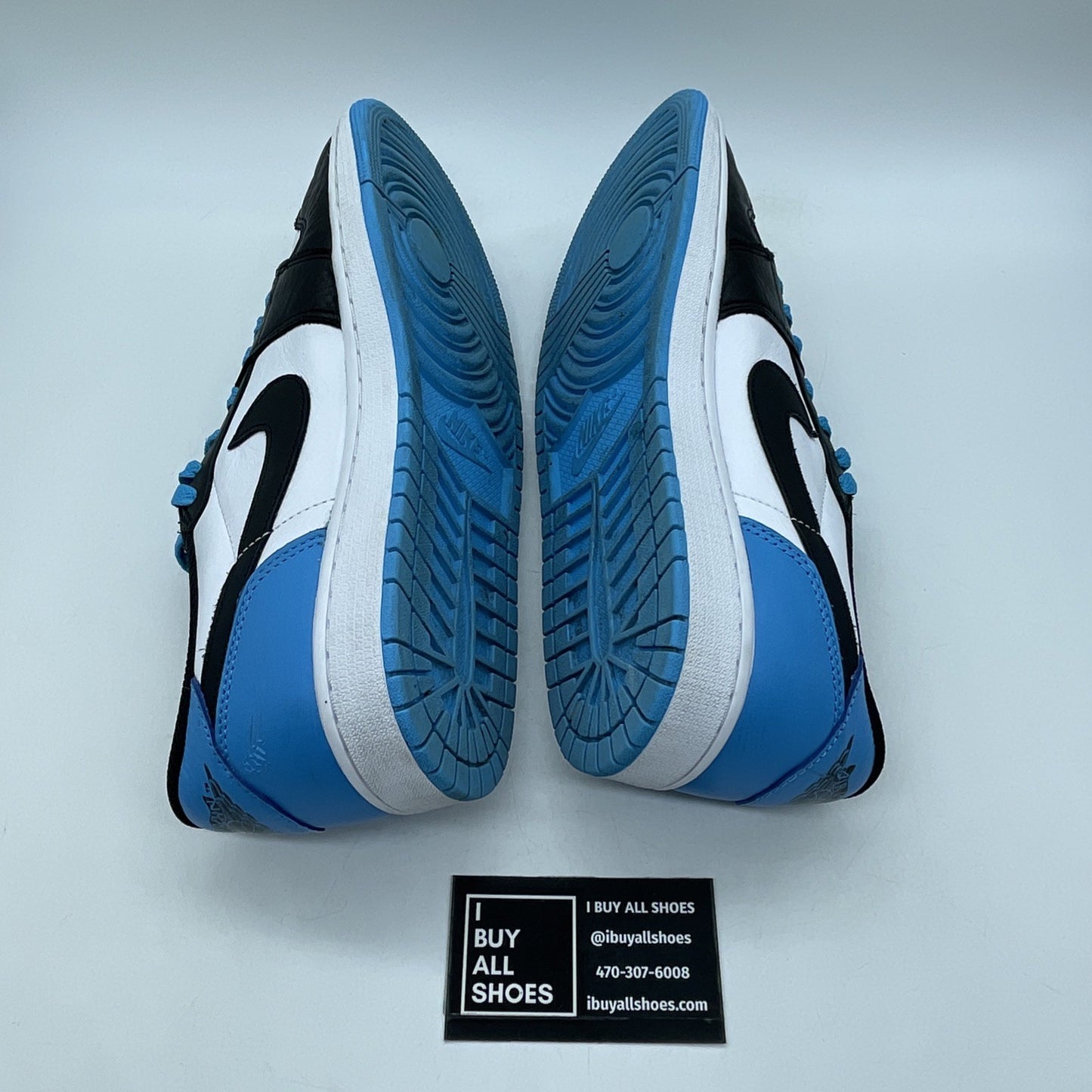 Size 11.5 - Air Jordan 1 Retro OG Low UNC Blue Black White Leather (CZ0790-104)