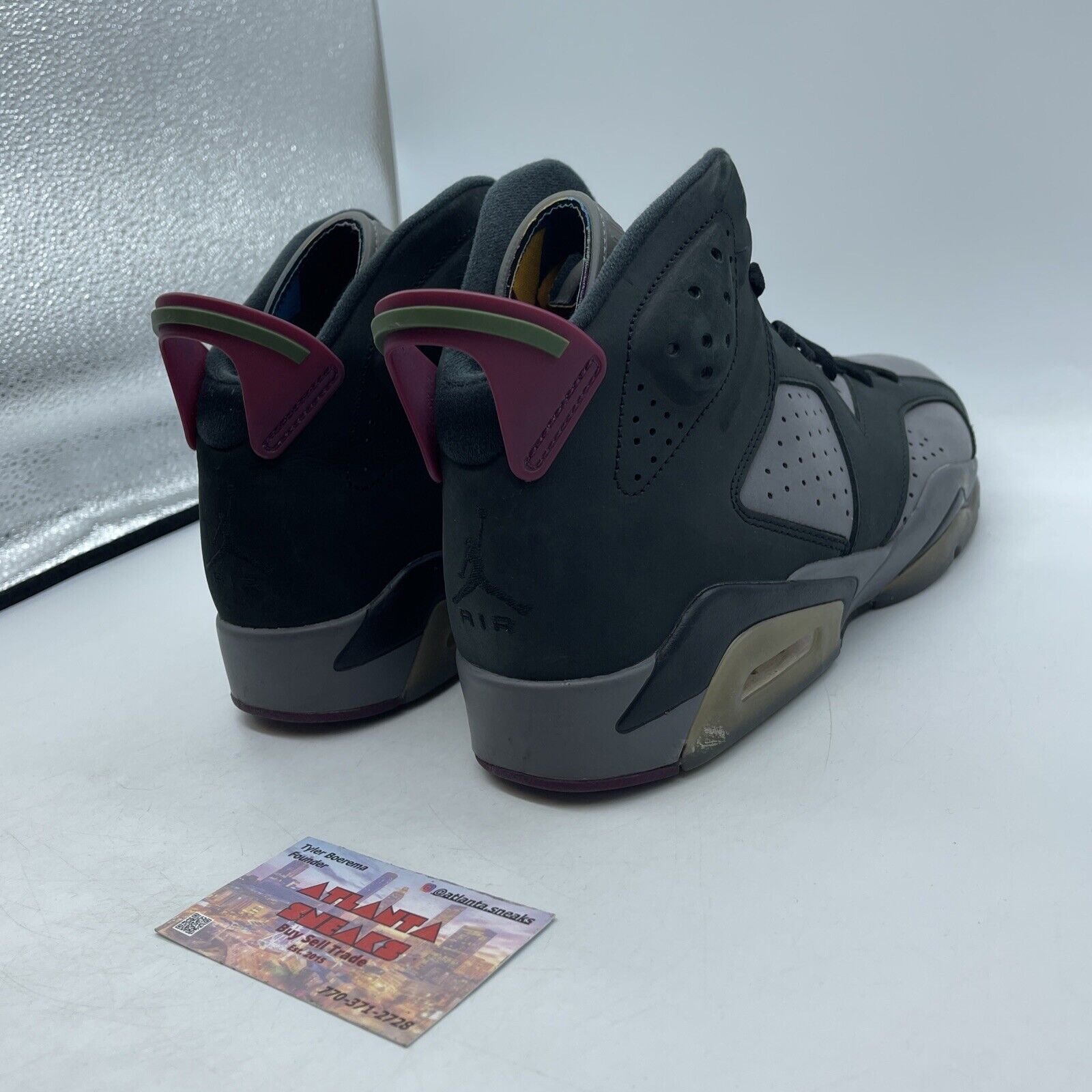 Size 10 - Jordan 6 Bordeaux Black Burgundy Yellow White Suede (CT8529-063)