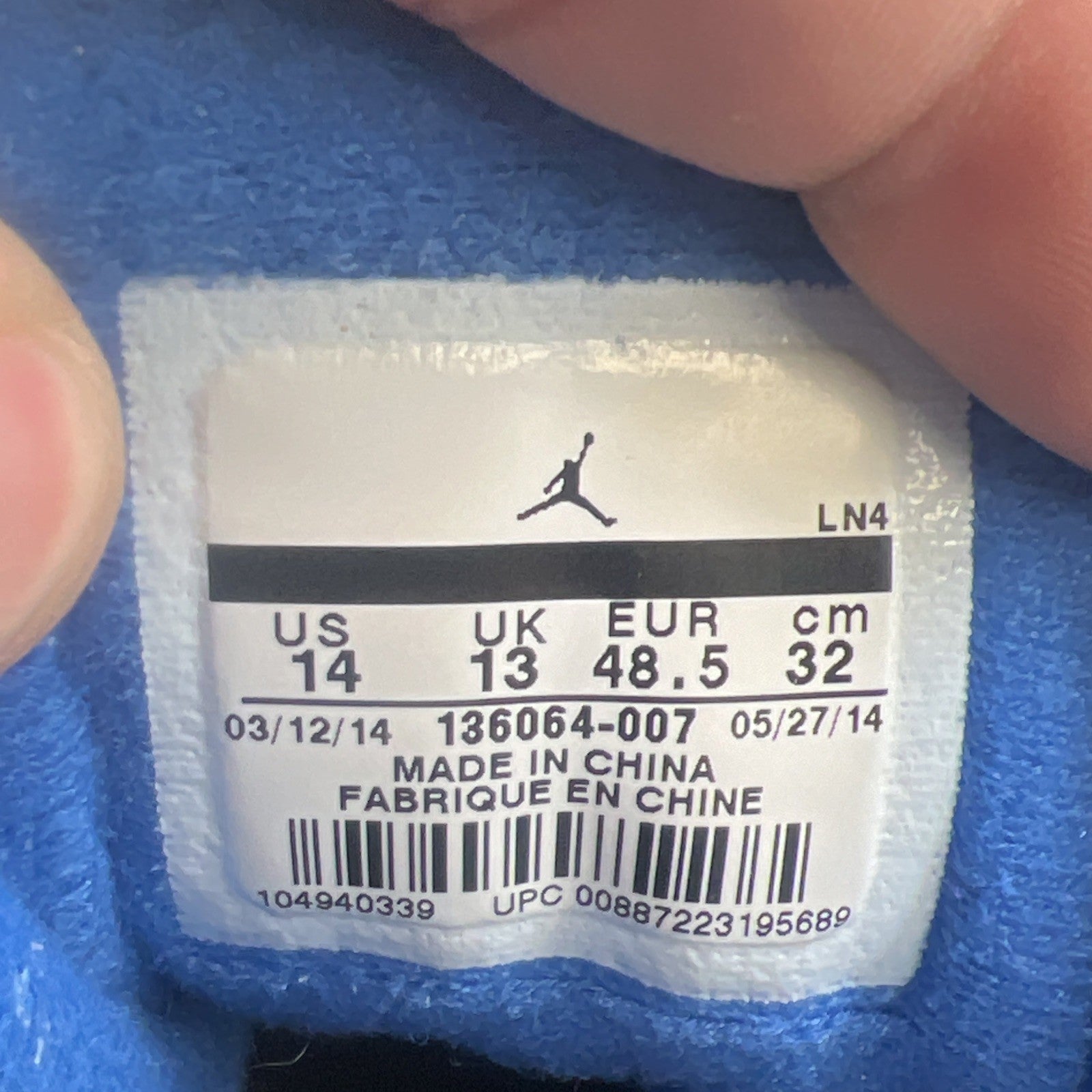 Size 14 - Air Jordan 3 Retro Sport Blue (136064-007)