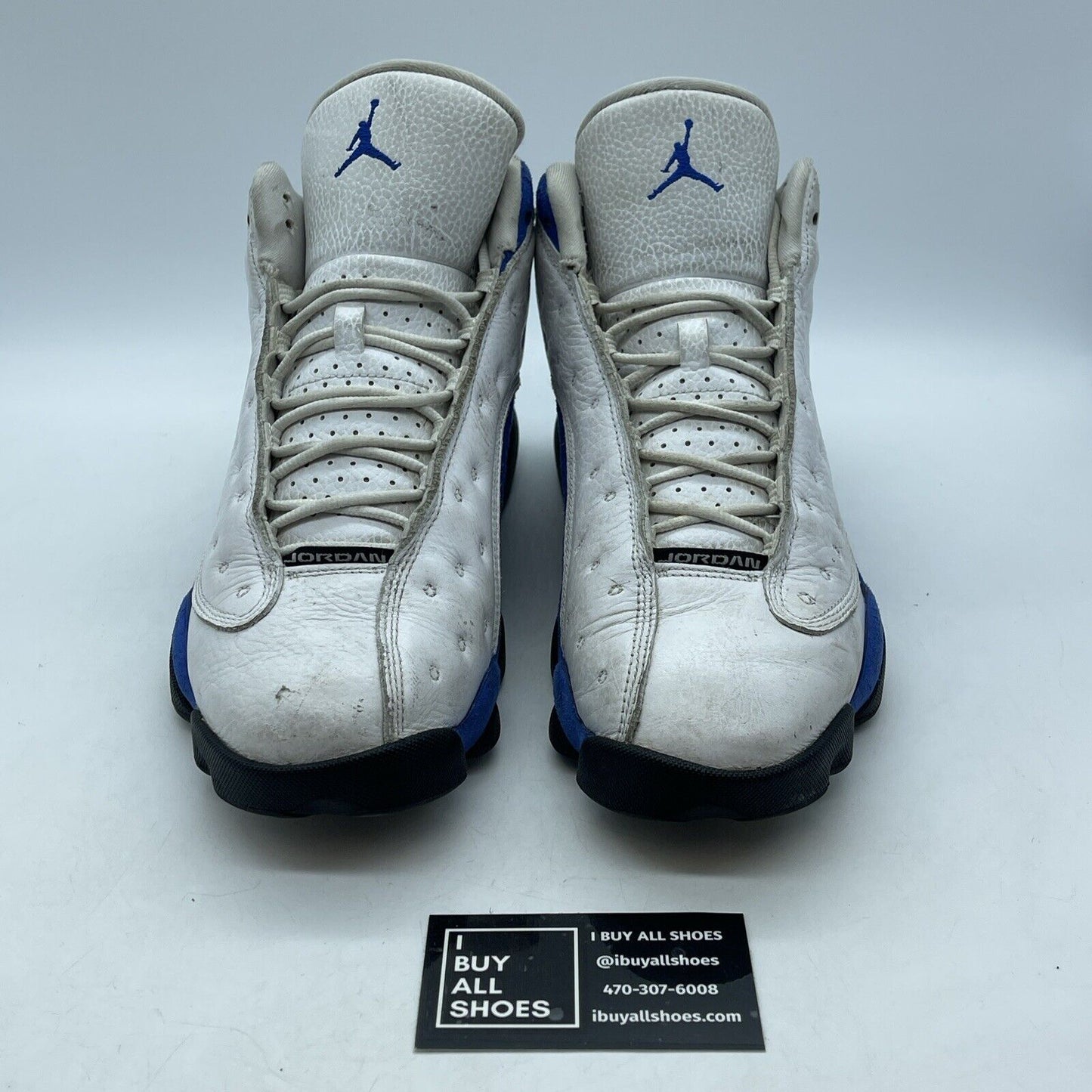 Size 9 - Air Jordan 13 Retro Hyper Royal White Black Blue Suede (414571-117)