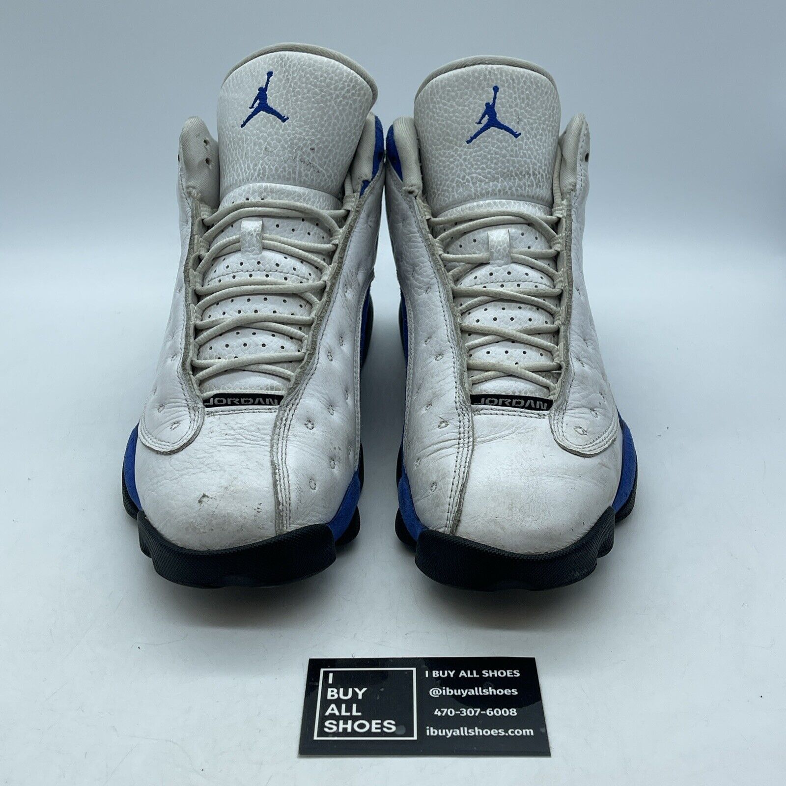 Size 9 - Air Jordan 13 Retro Hyper Royal White Black Blue Suede (414571-117)