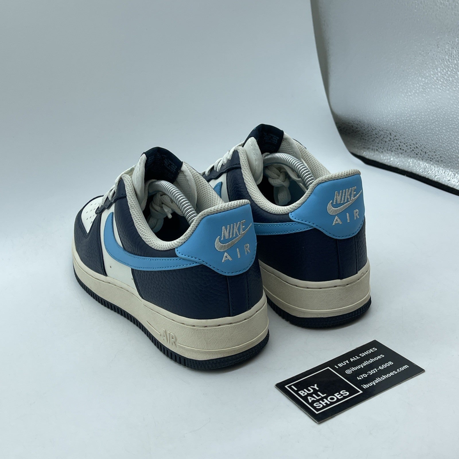 Size 9 - Nike Air Force 1 Low Armory Navy Baltic Blue White Leather (HJ9291-478)