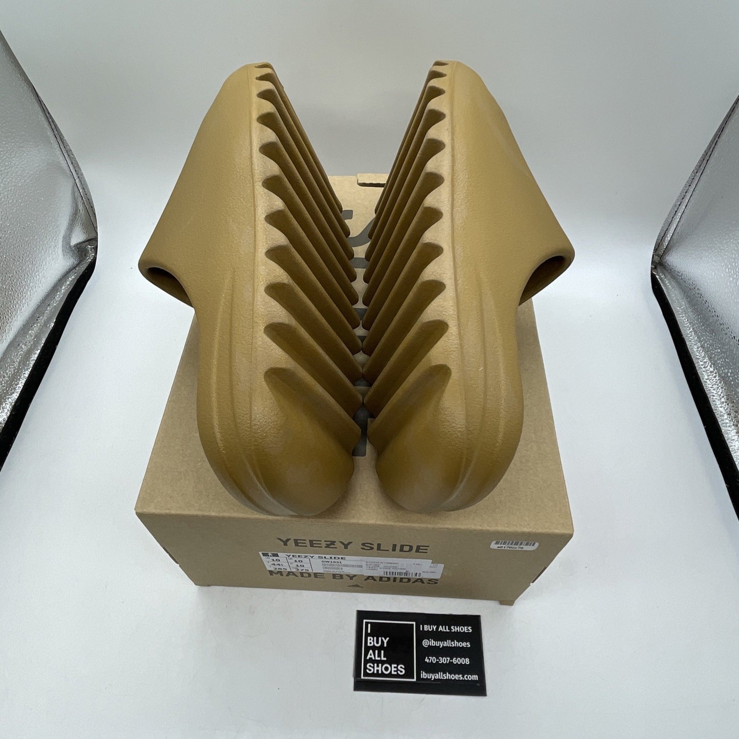 Size 10 - adidas Yeezy Slide 'Ochre' Brown Rubber (GW1931)