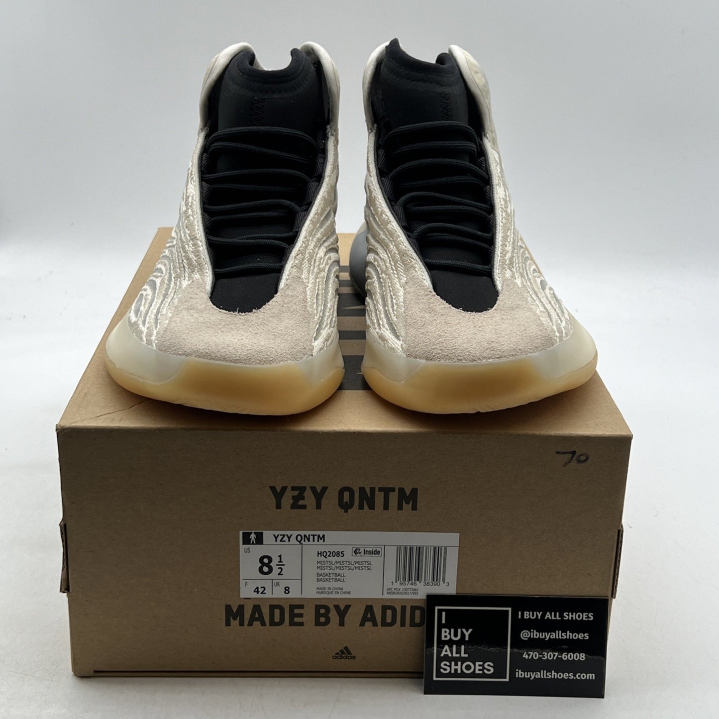 Size 8.5 - adidas Yeezy Quantum Mist Slate (HQ2085)