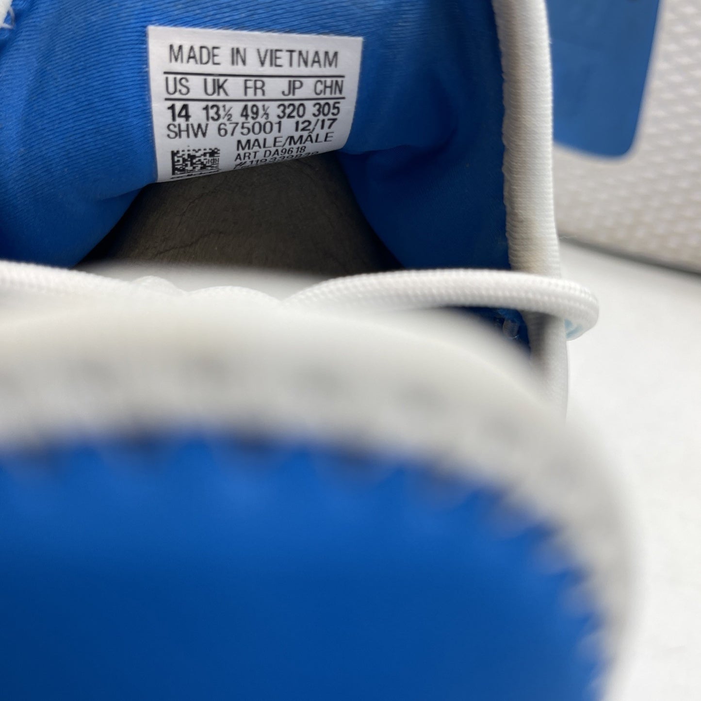 Size 14 - adidas Pharrell x Tennis Hu Holi Bright Blue (DA9618)