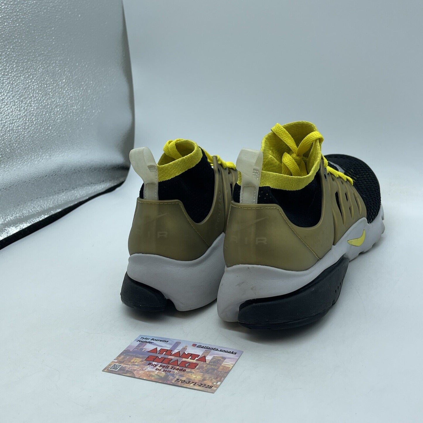 Size 10 - Nike Air Presto Ultra Flyknit Brutal Honey Black Suede (835570-007)