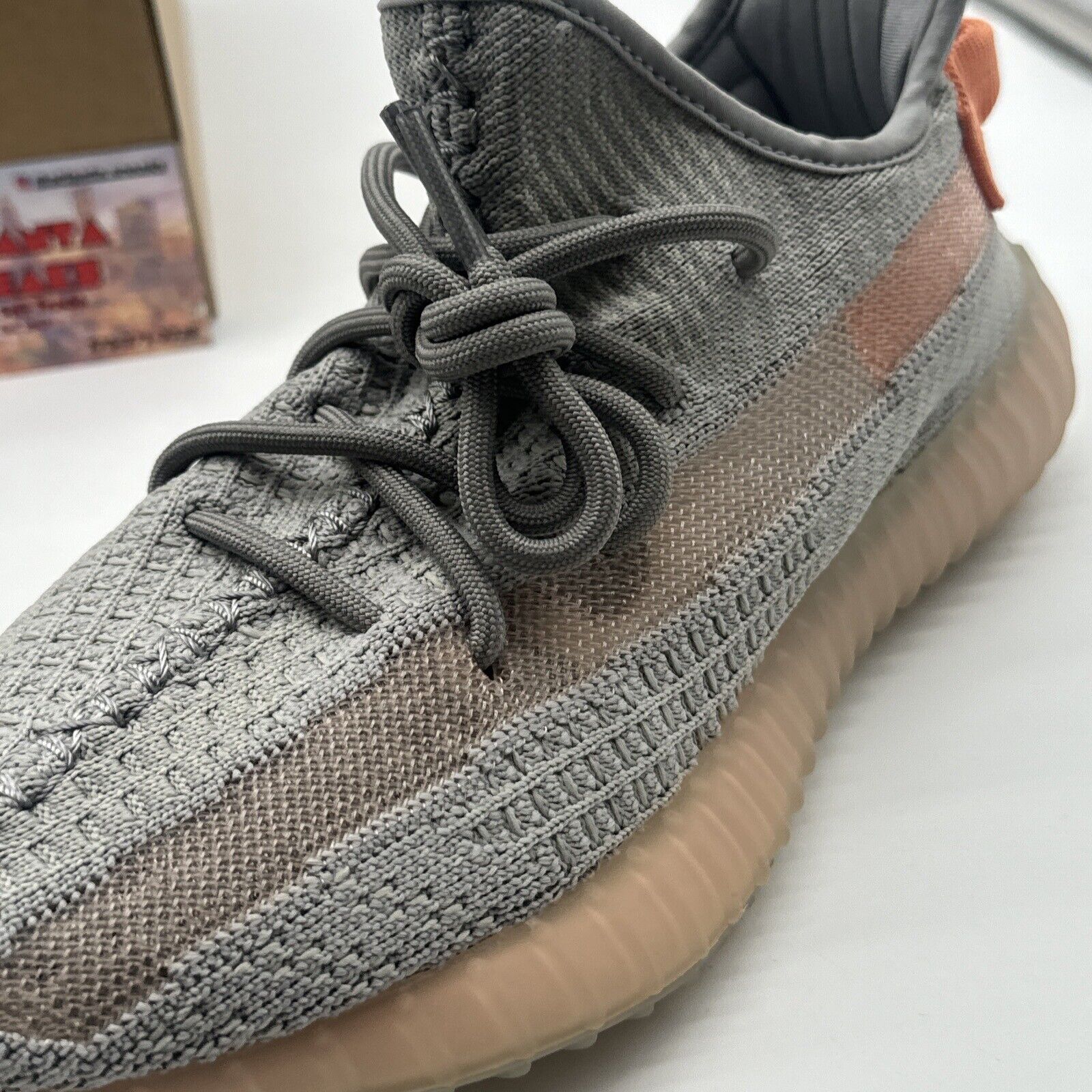 Size 6.5 - adidas Yeezy Boost 350 V2 True Form Grey Orange New Rare Size OG All