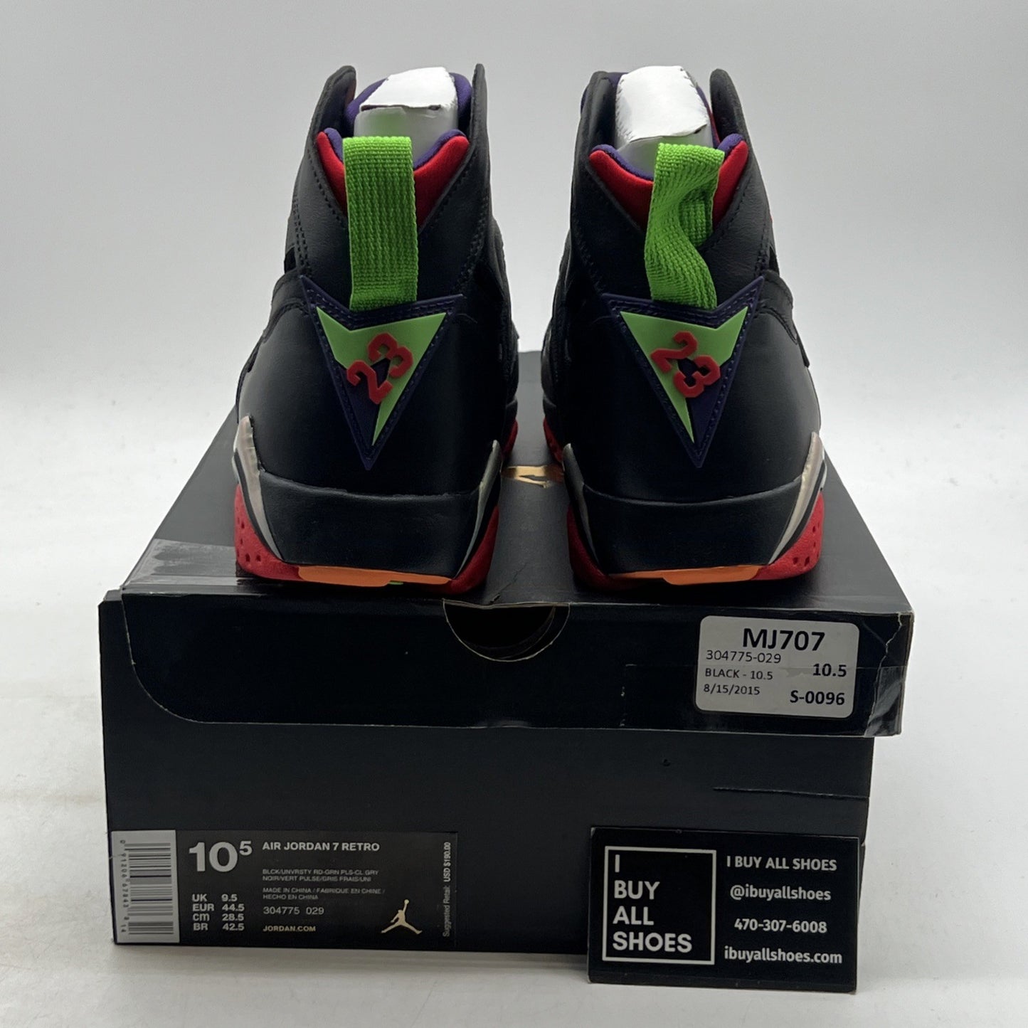 Size 10.5 - Air Jordan 7 Retro Marvin the Martian (304775-029)
