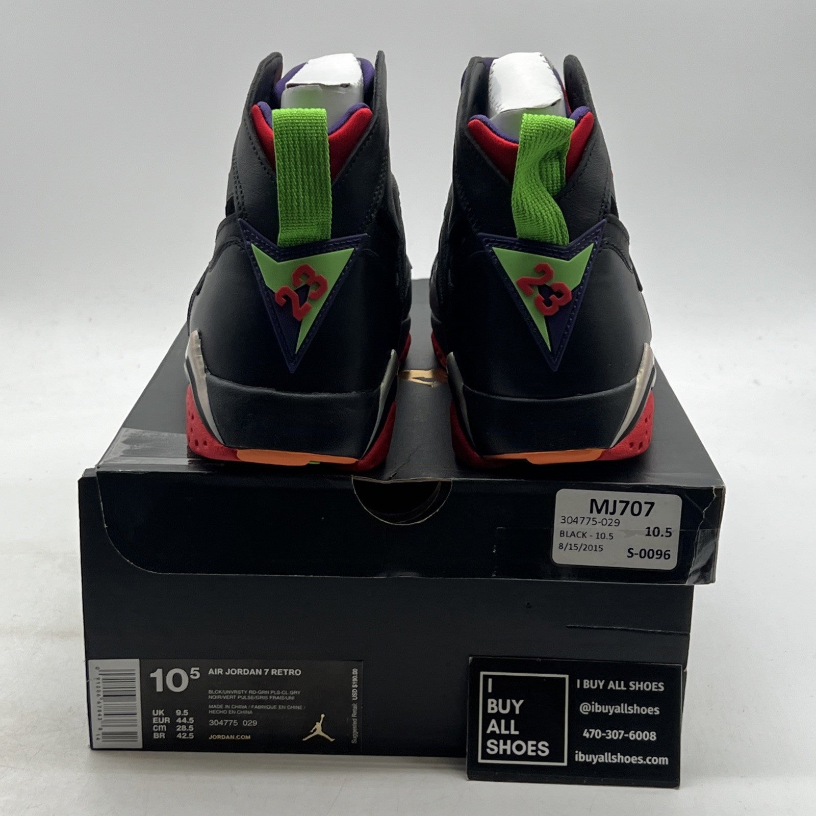 Size 10.5 - Air Jordan 7 Retro Marvin the Martian (304775-029)