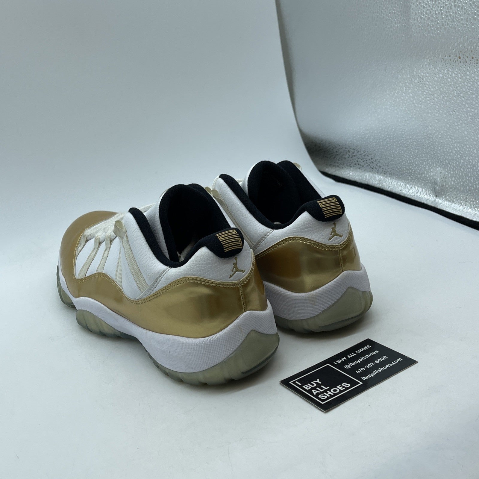 Size 11 - Air Jordan 11 Retro Low Closing Ceremony Gold White (528895-103)