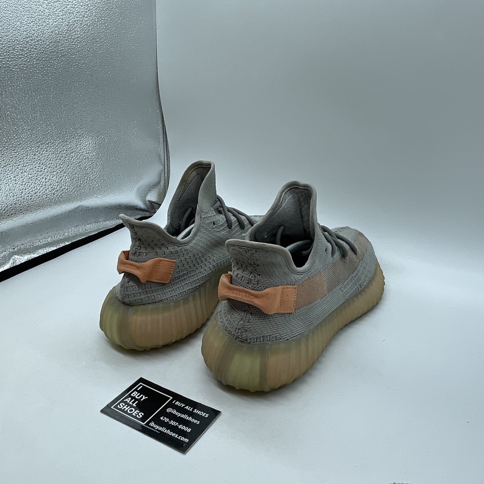 Size 13 - adidas Yeezy Boost 350 V2 True Form Grey Orange Suede (EG7492)