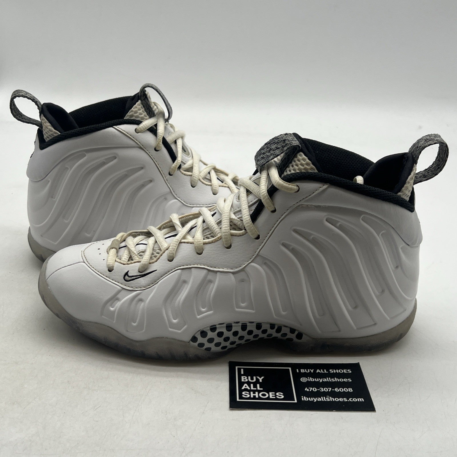 Size 7Y - Nike Posite One White Ice Foamposite 2017 (644791-102)