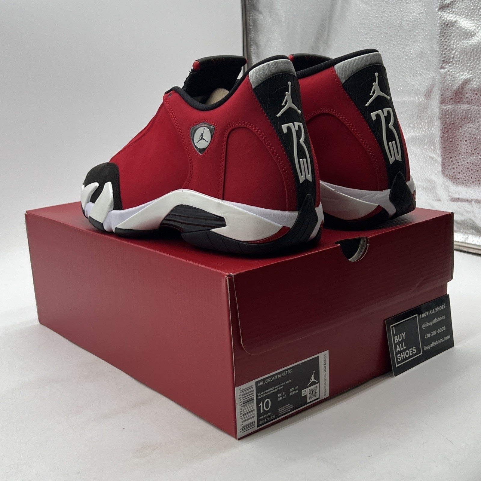 Size 10 - Air Jordan 14 Retro Gym Red (487471-006)