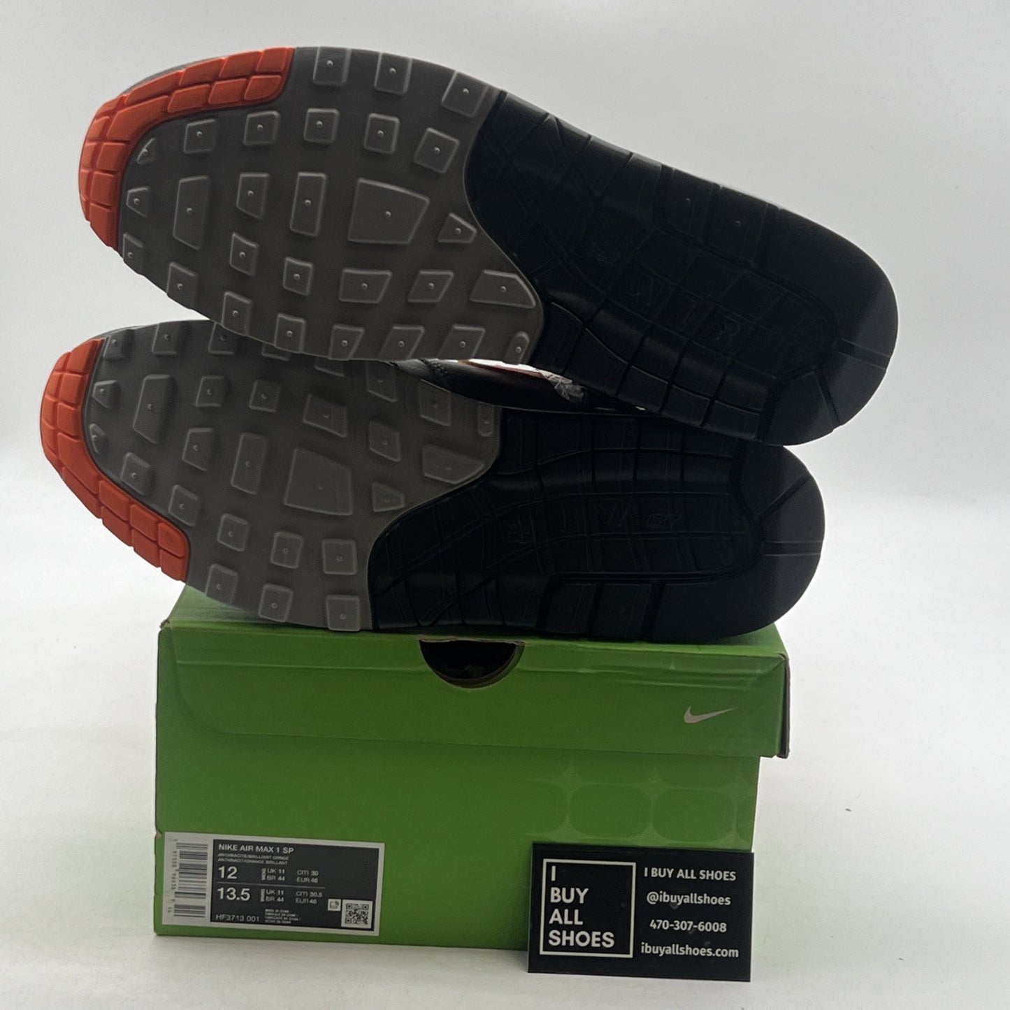 Size 12 - HUF x Nike Air Max 1 SP Orange (HF3713-001)