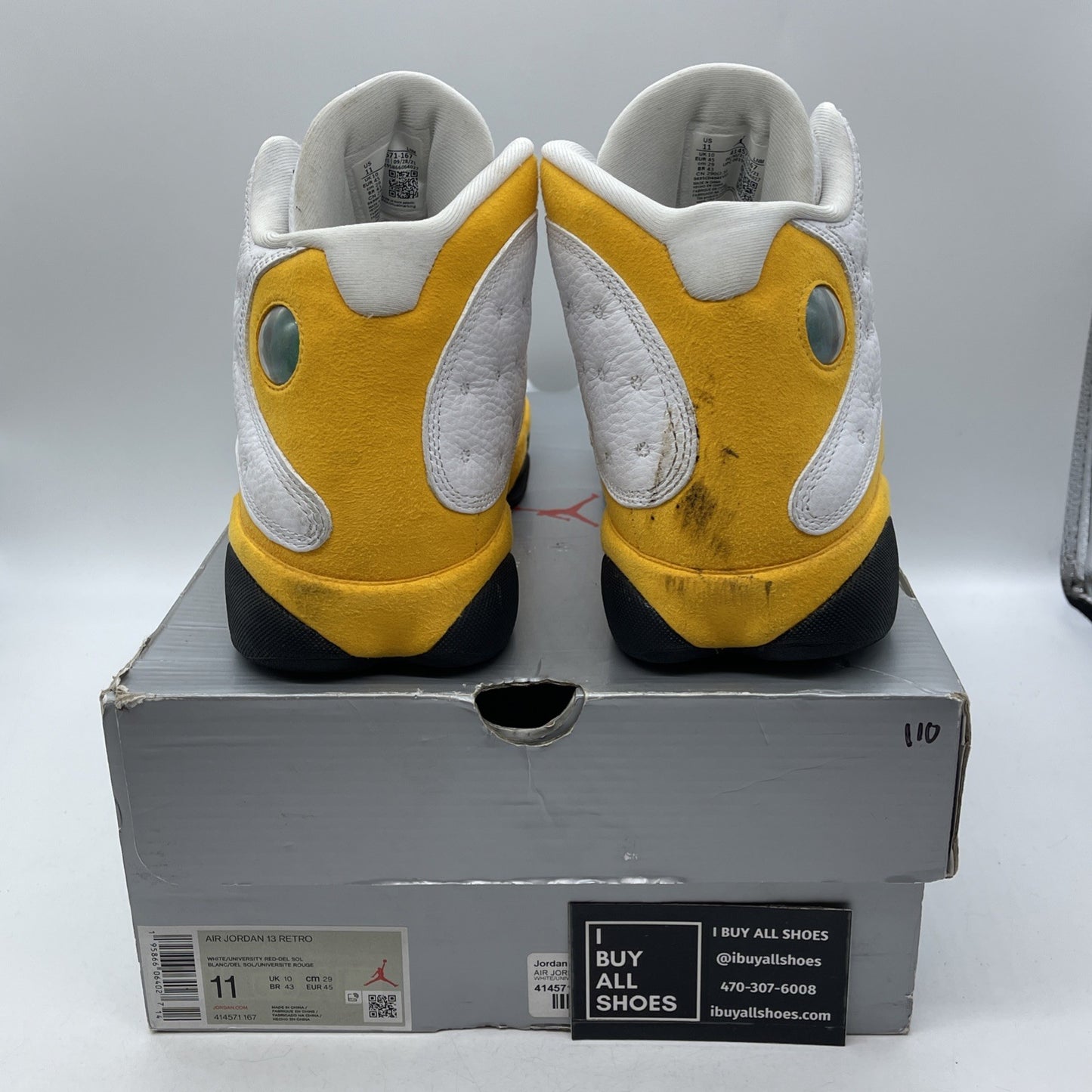 Size 11 - Air Jordan 13 Del Sol 2022 (414571-167)