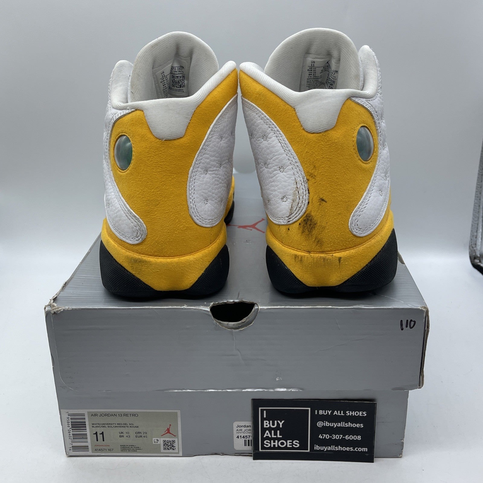 Size 11 - Air Jordan 13 Del Sol 2022 (414571-167)