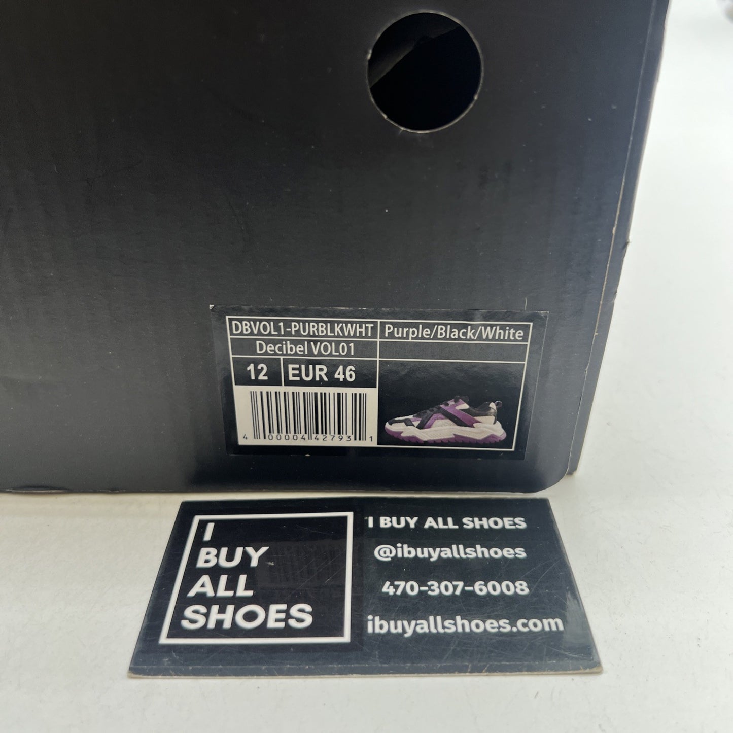 Size 12 - Decibel White, Purple And Black