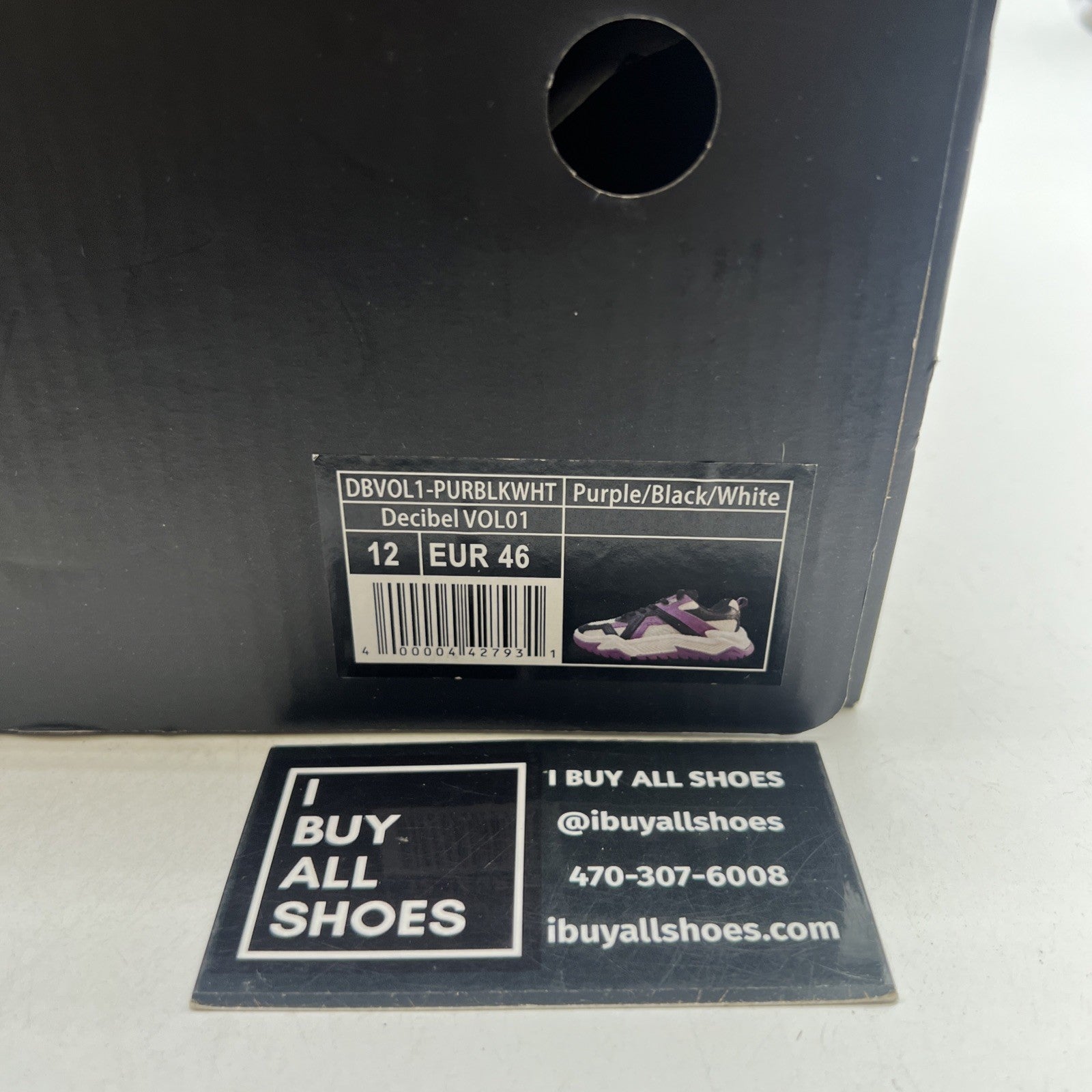 Size 12 - Decibel White, Purple And Black