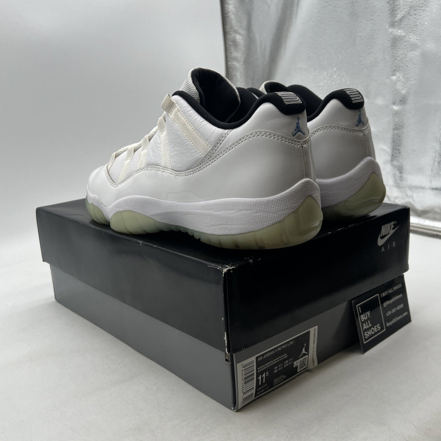 Size 11.5 - Air Jordan 11 Retro Low Legend Blue (AV2187-117)