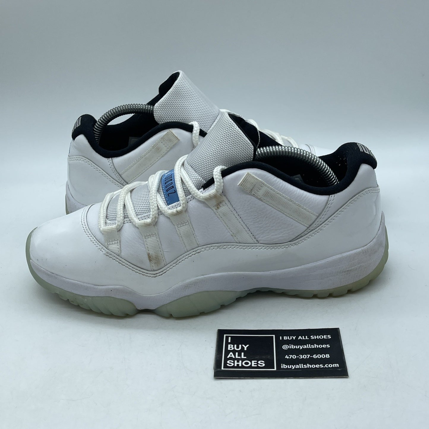 Size 9.5 - Jordan 11 Retro Low Legend Blue White Leather (AV2187-117)