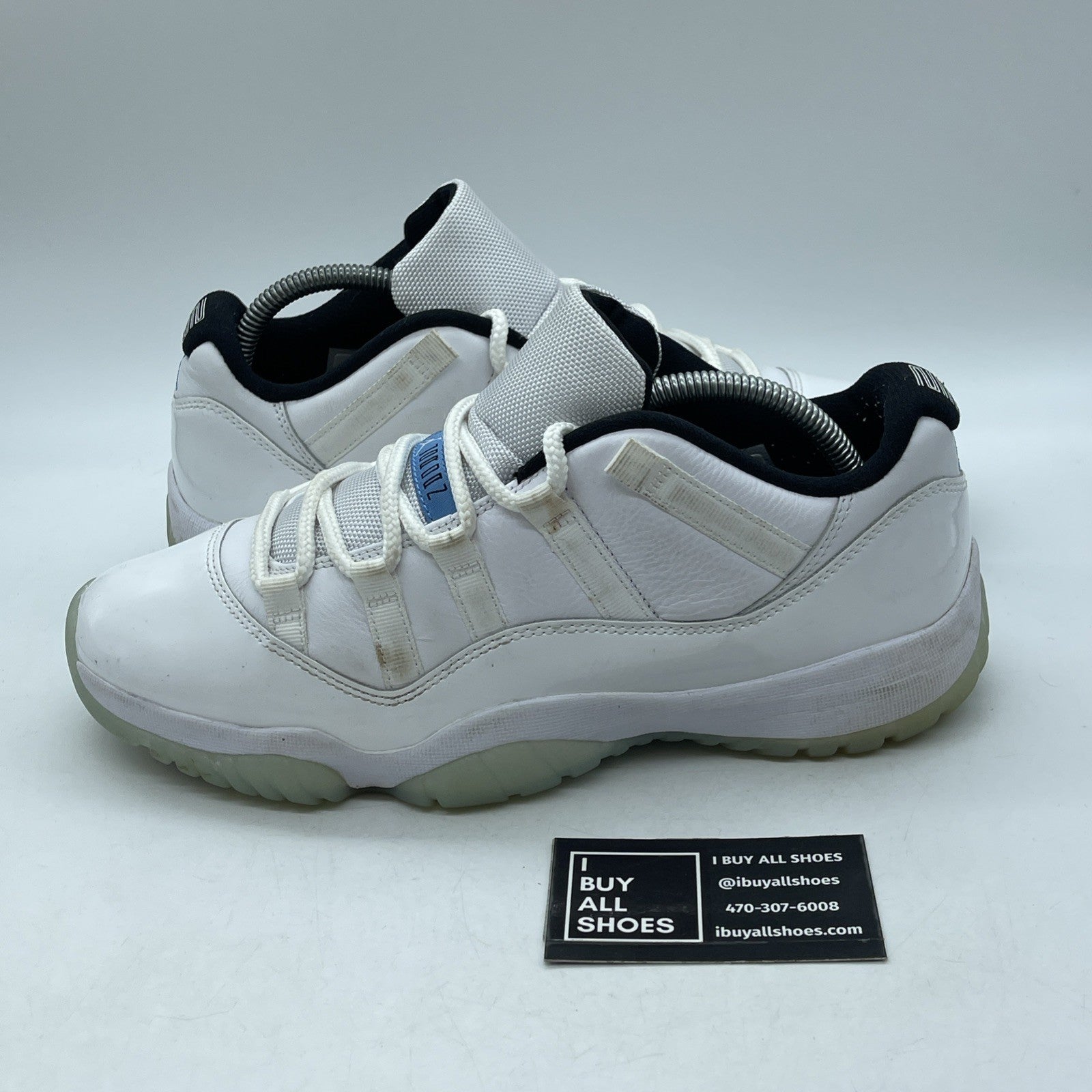 Size 9.5 - Jordan 11 Retro Low Legend Blue White Leather (AV2187-117)