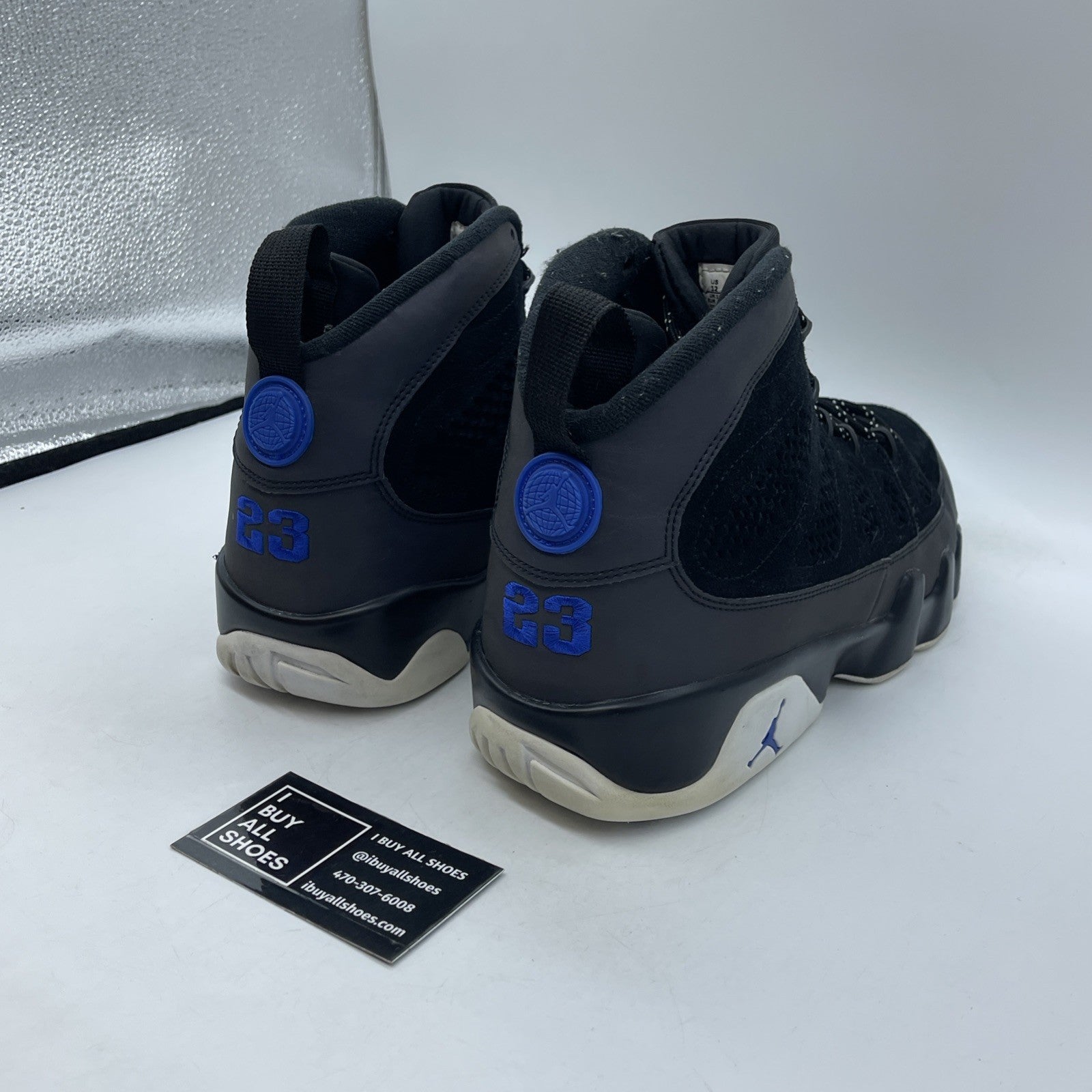 Size 12 - Air Jordan 9 Retro Racer Blue Grey Black Suede (CT8019-024)