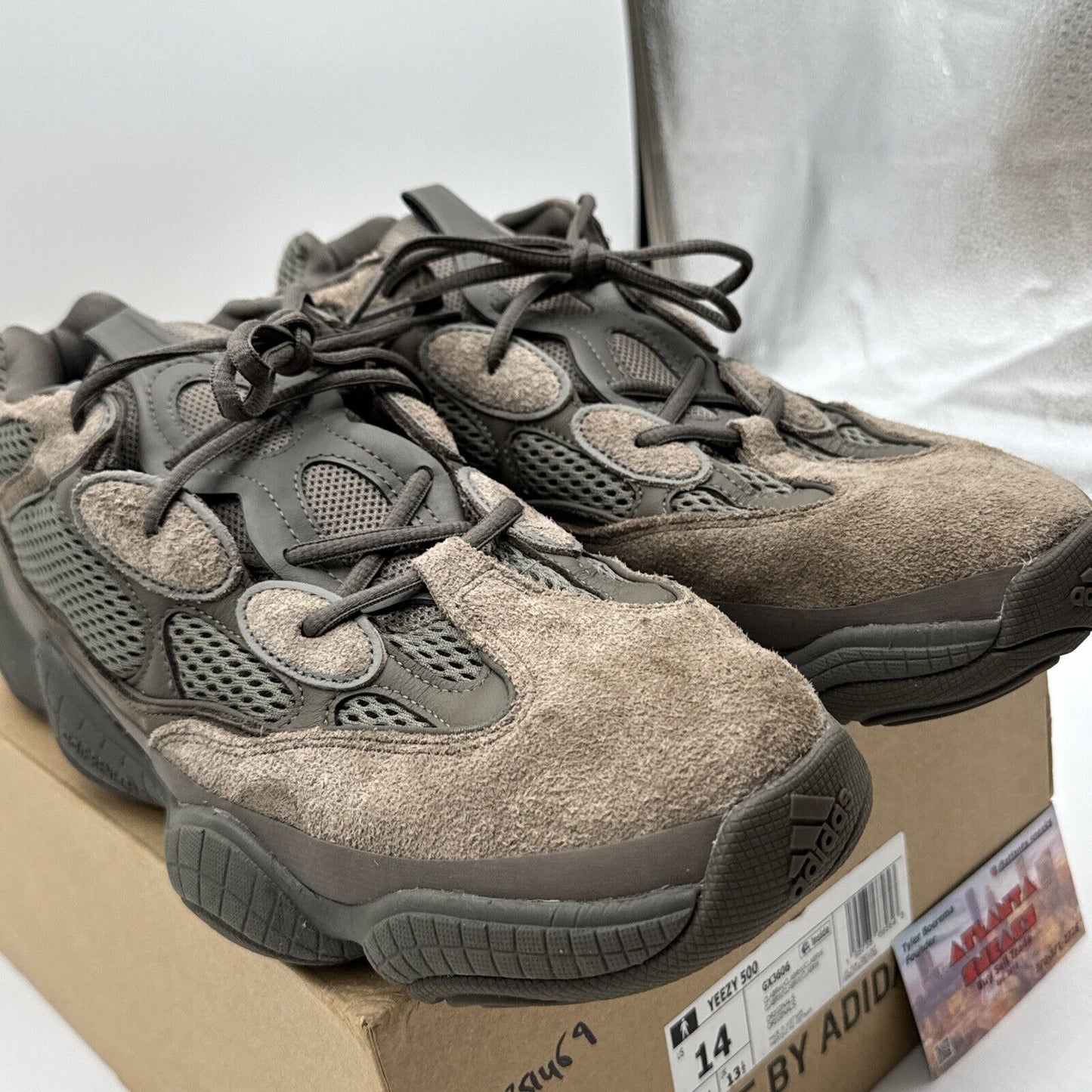 Size 14 - adidas Yeezy 500 Brown Clay Suede Mesh Boost Kanye Kardashian