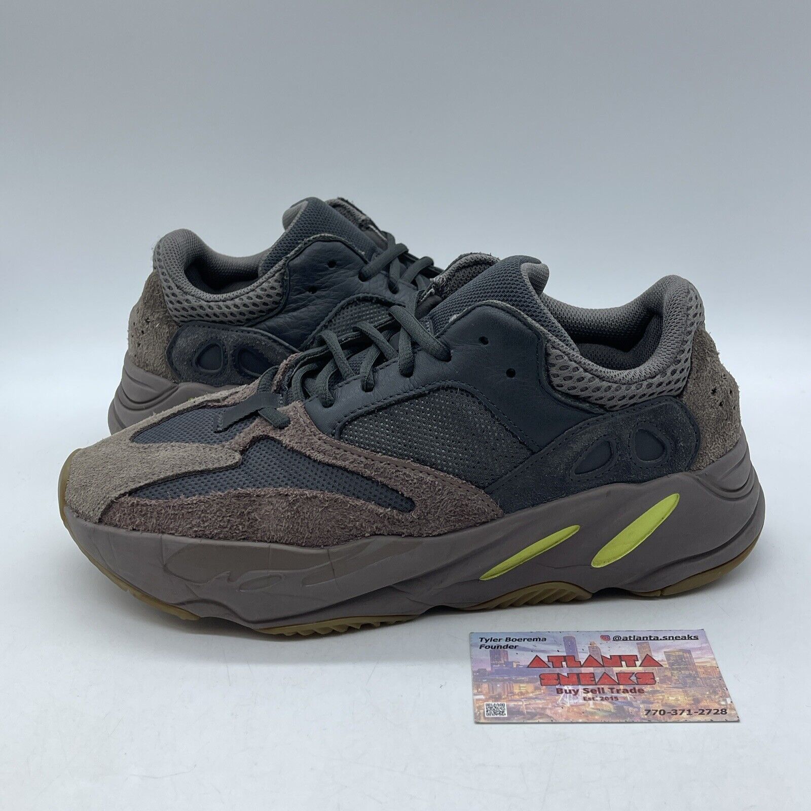 Size 9 - adidas Yeezy Boost 700 V1 Mauve Brown Suede Black Leather (EE9614)